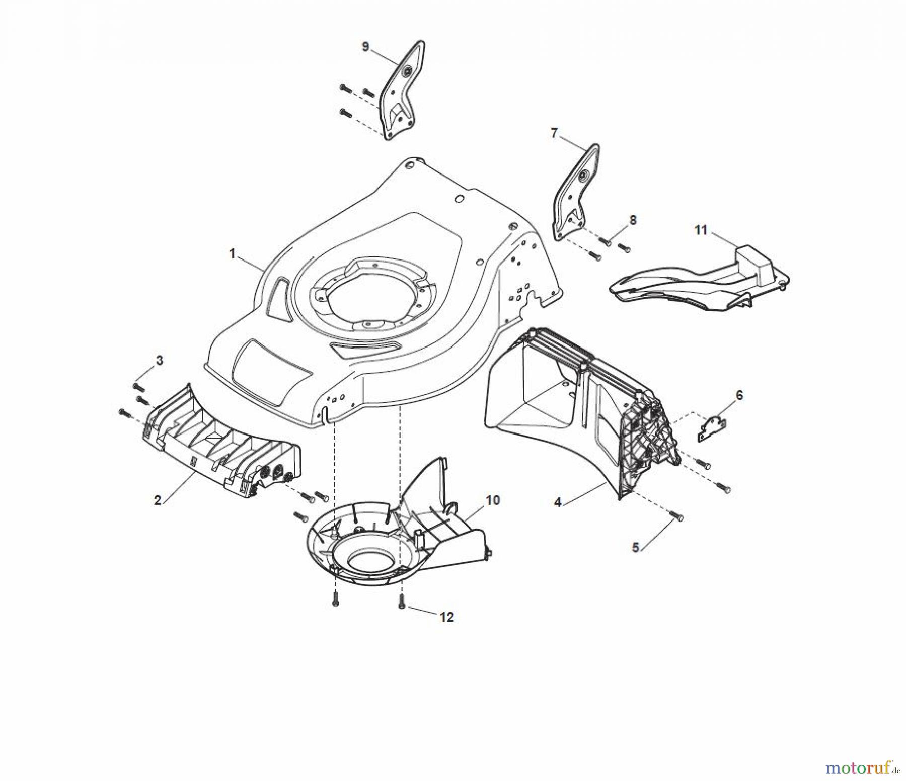 Global Garden Products GGP Rasenmäher Baujahr 2017 Benzin Mit Antrieb 2017 CRC-CSC 534 WSE - CRC-CSC WSQE Deck - CS