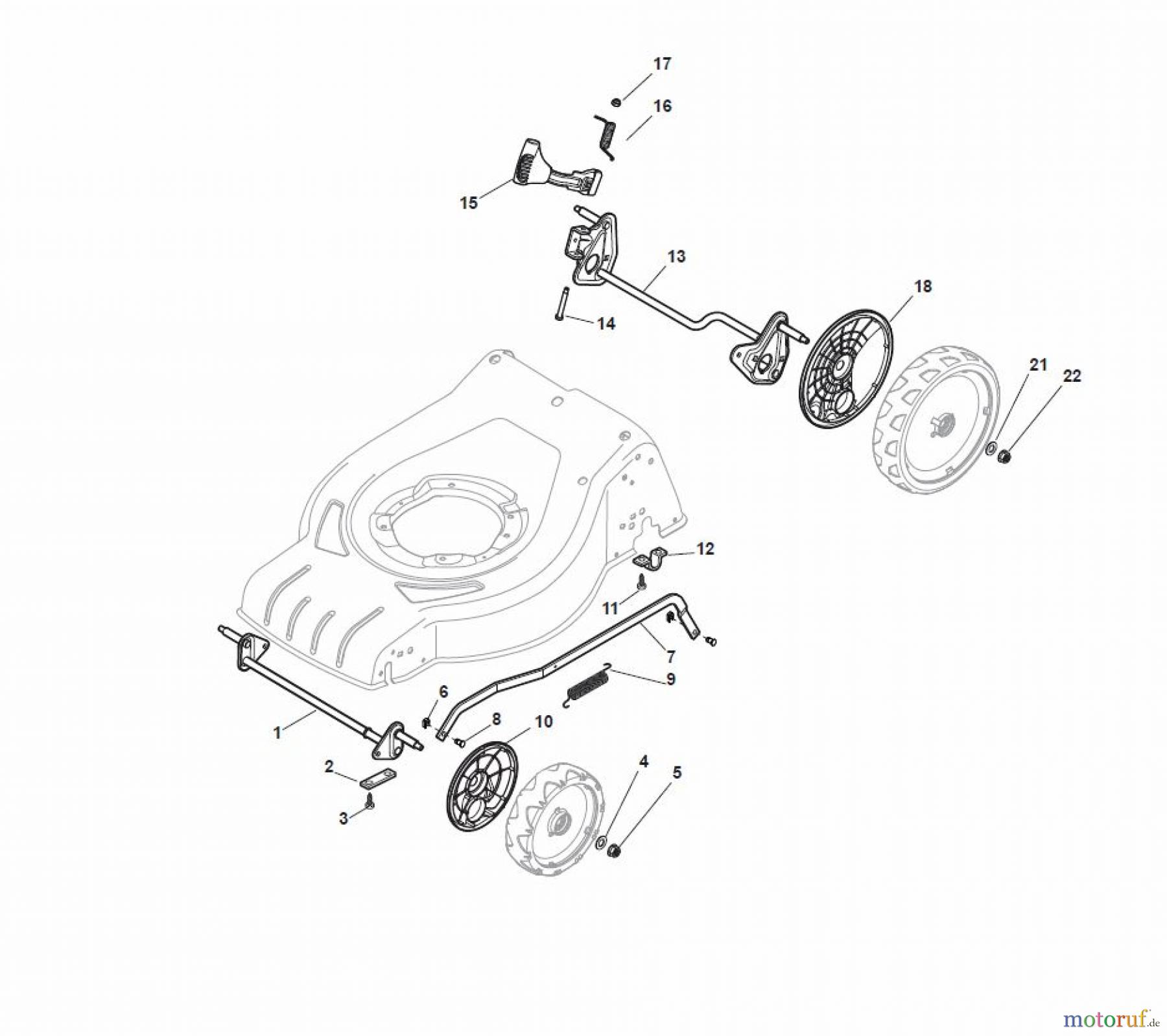  Global Garden Products GGP Rasenmäher Baujahr 2017 Benzin Mit Antrieb 2017 CRC-CSC 534 WSE - CRC-CSC WSQE Height Adjusting