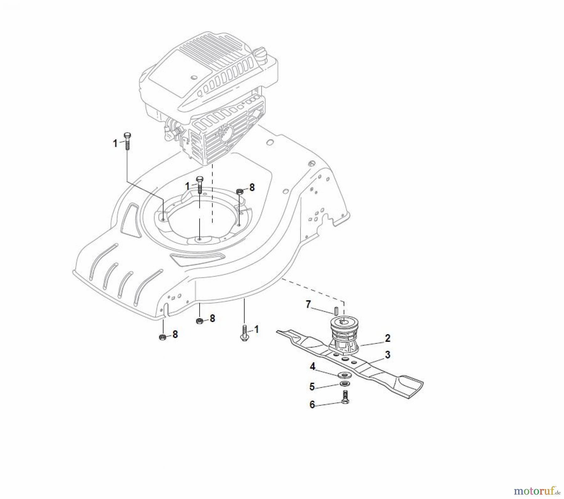 Global Garden Products GGP Rasenmäher Baujahr 2017 Benzin Mit Antrieb 2017 CRC-CSC 534 WSE - CRC-CSC WSQE Blade