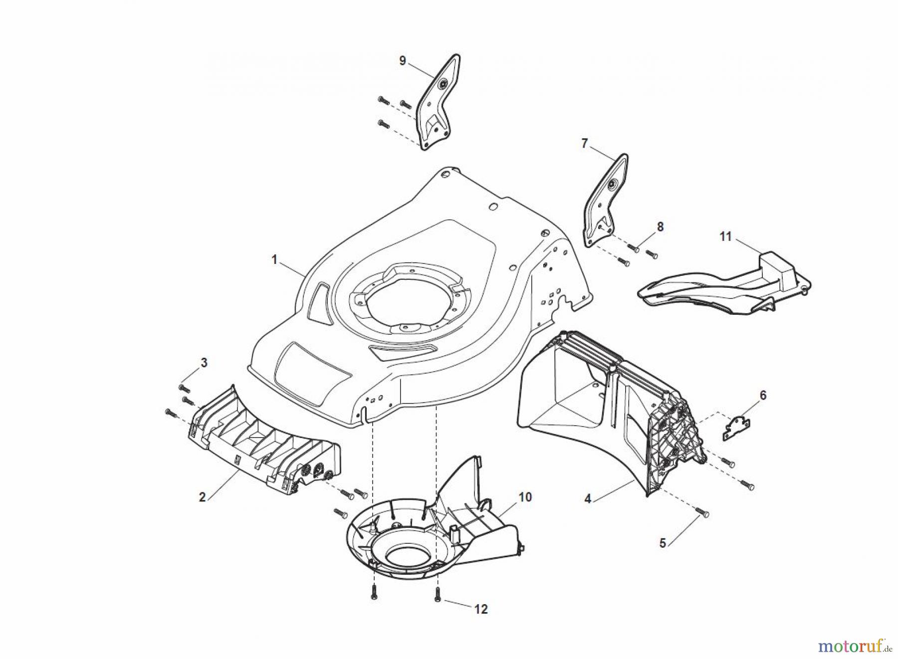  Global Garden Products GGP Rasenmäher Baujahr 2017 Benzin Mit Antrieb 2017 CR-CS 434 S Deck - CS