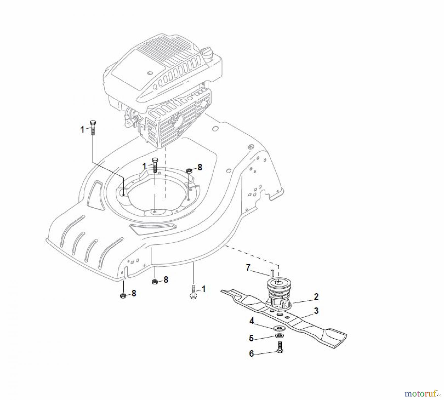  Global Garden Products GGP Rasenmäher Baujahr 2017 Benzin Mit Antrieb 2017 CR-CS 434 S Blade
