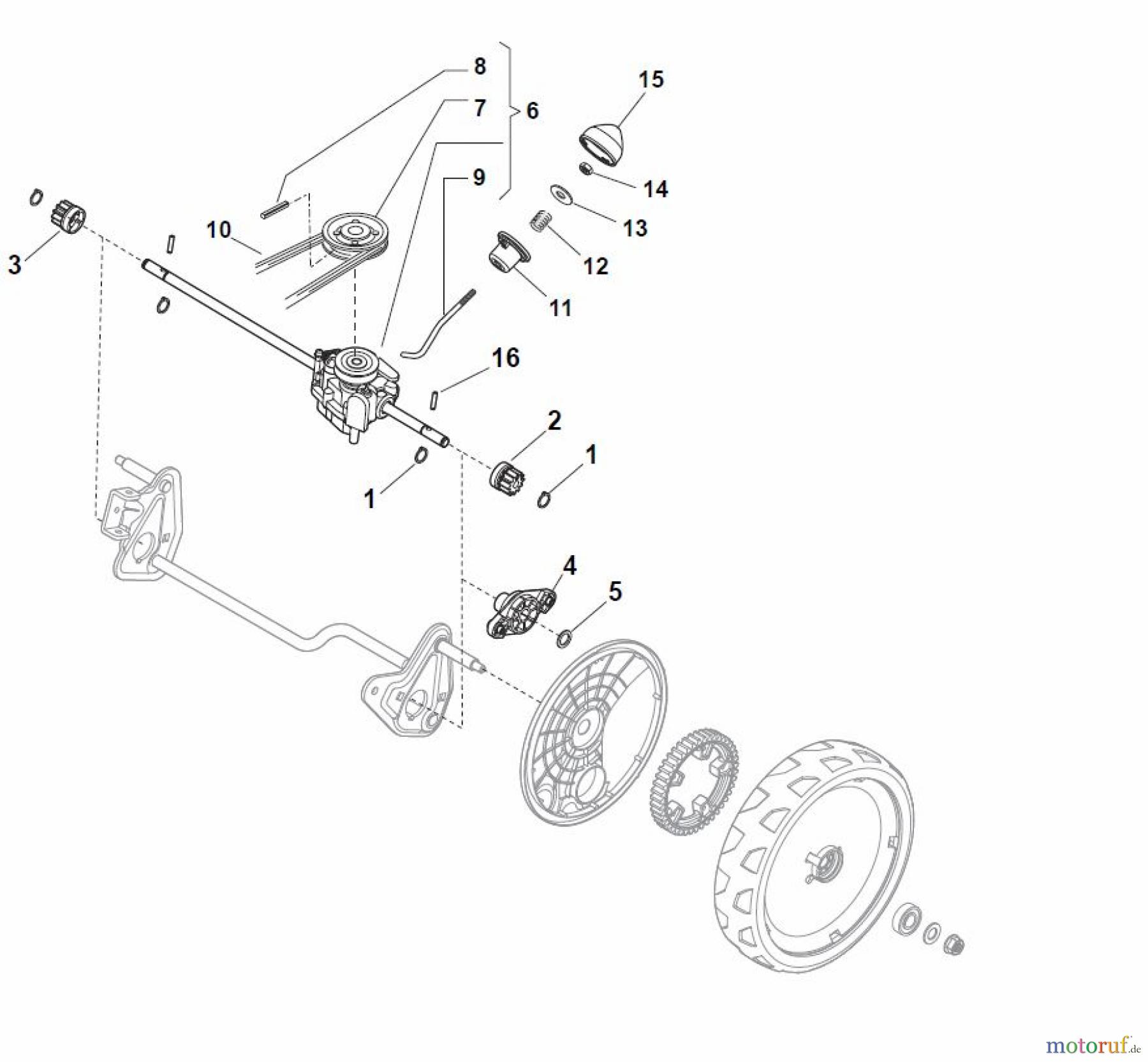  Global Garden Products GGP Rasenmäher Baujahr 2017 Benzin Mit Antrieb 2017 CR-CS 434 WS Transmission
