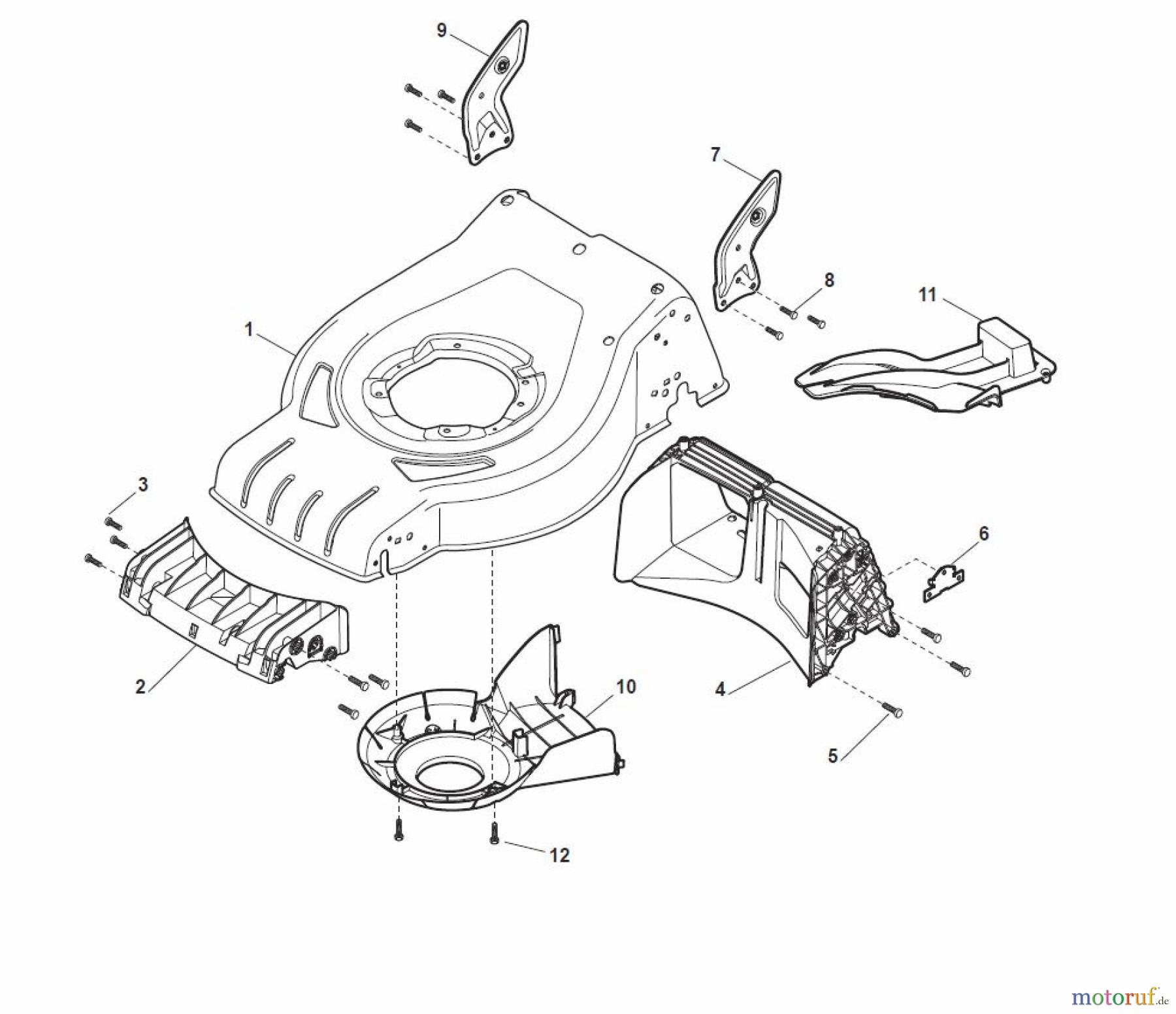  Global Garden Products GGP Rasenmäher Baujahr 2017 Benzin Mit Antrieb 2017 CR-CS 484 S - CR-CS 484 SQ Deck - CR