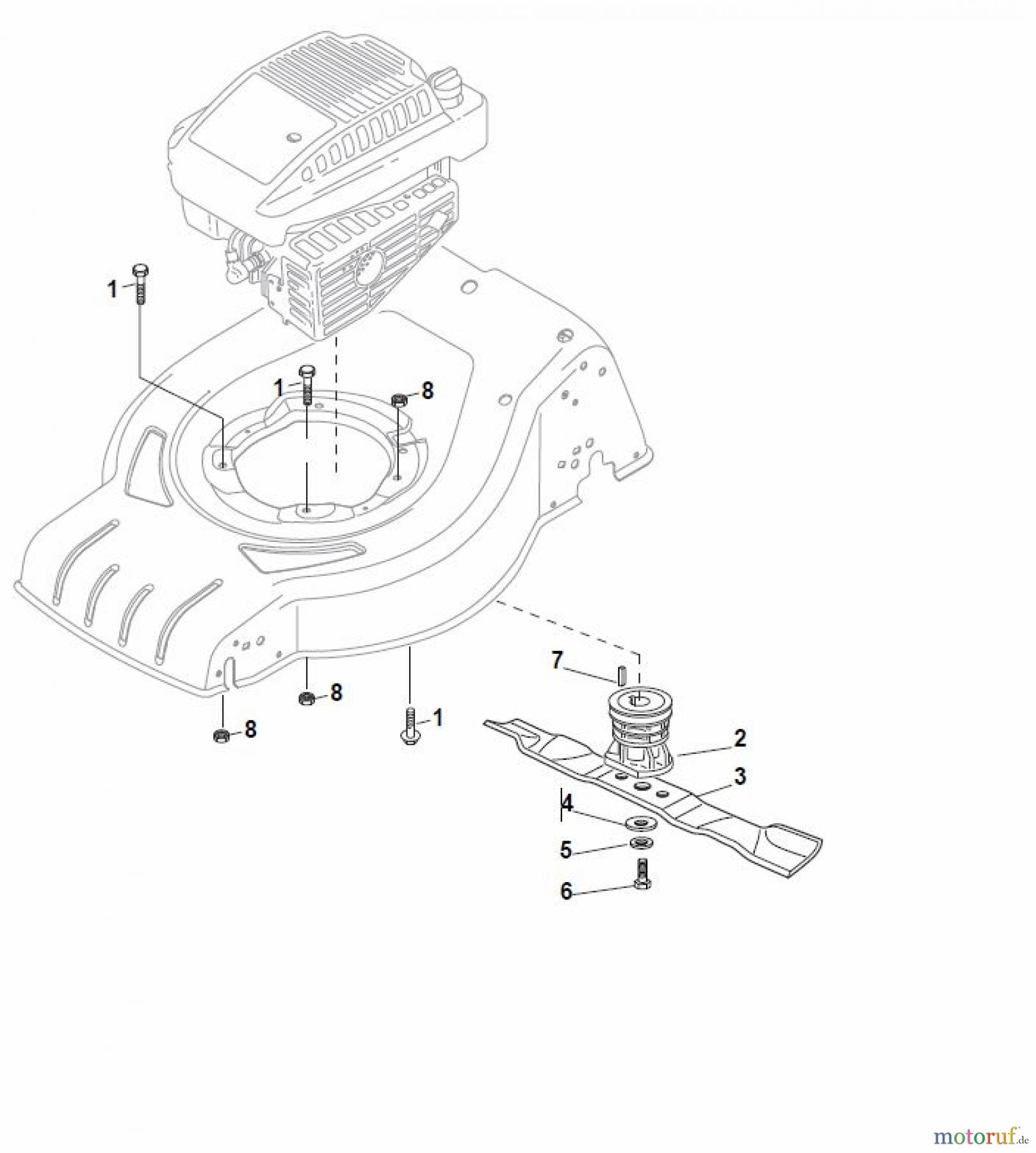  Global Garden Products GGP Rasenmäher Baujahr 2017 Benzin Mit Antrieb 2017 CR-CS 484 S - CR-CS 484 SQ Messer