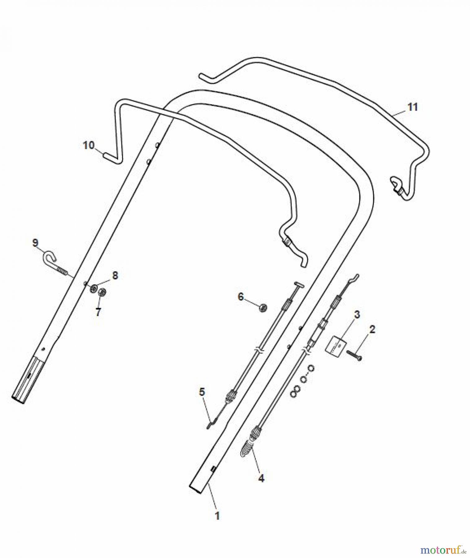 Global Garden Products GGP Rasenmäher Baujahr 2017 Benzin Mit Antrieb 2017 CR-CS 484 WS - CR-CS 484 WSQ Griff, Oberholm