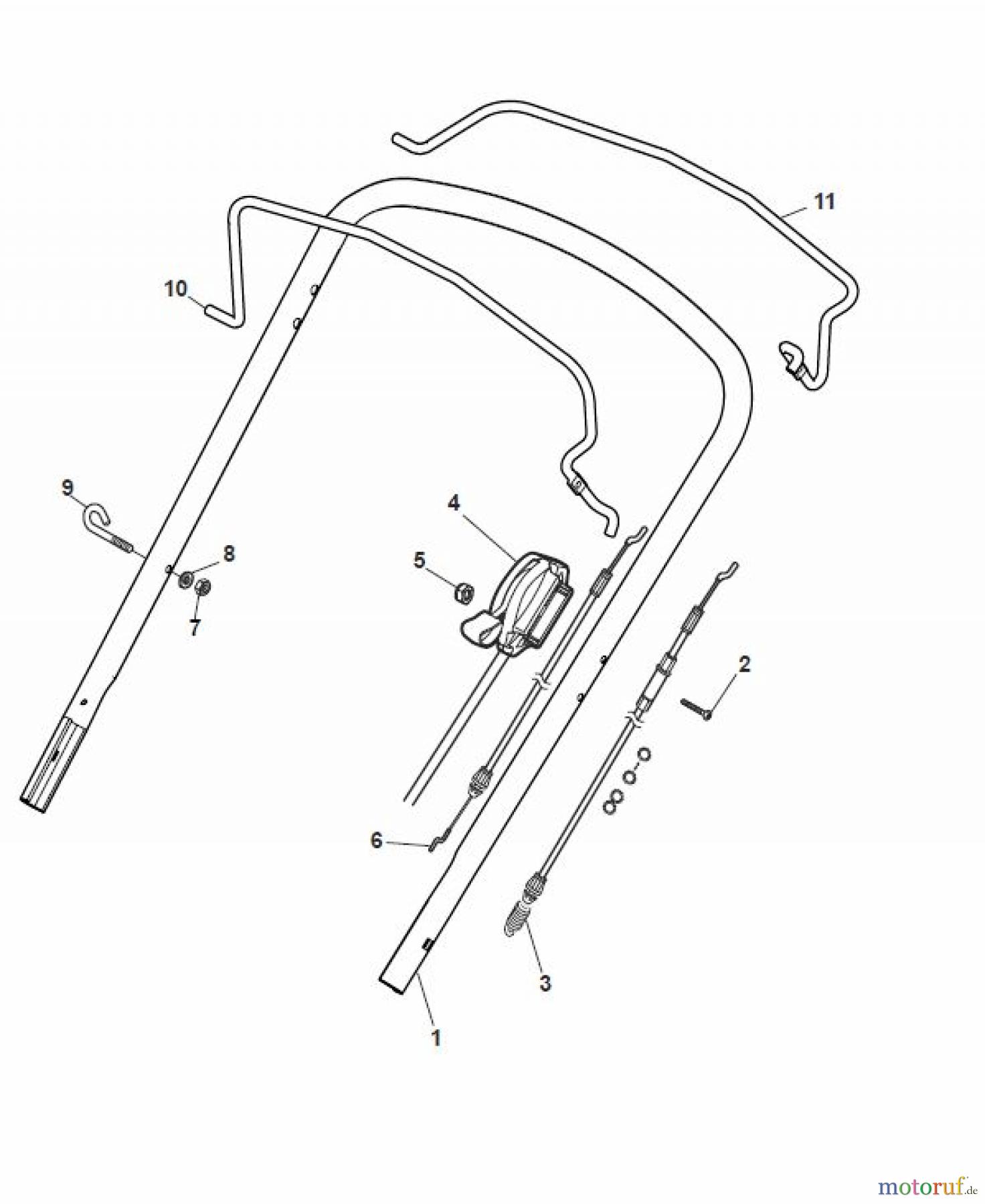 Global Garden Products GGP Rasenmäher Baujahr 2017 Benzin Mit Antrieb 2017 CR-CS 484 WS - CR-CS 484 WSQ Griff, Oberholm