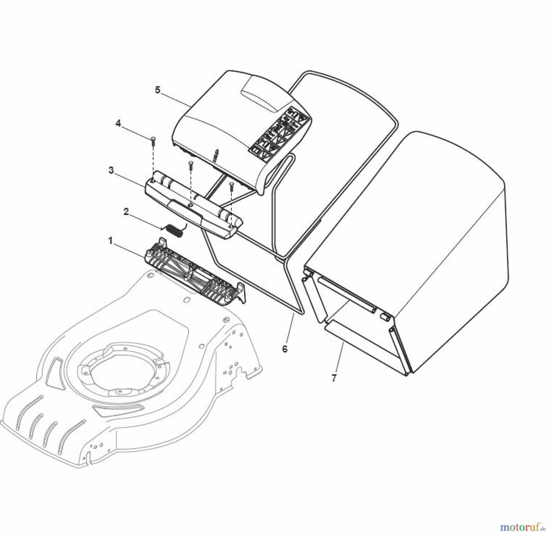 Global Garden Products GGP Rasenmäher Baujahr 2017 Benzin Mit Antrieb 2017 CR-CS 484 WS - CR-CS 484 WSQ Fangsack