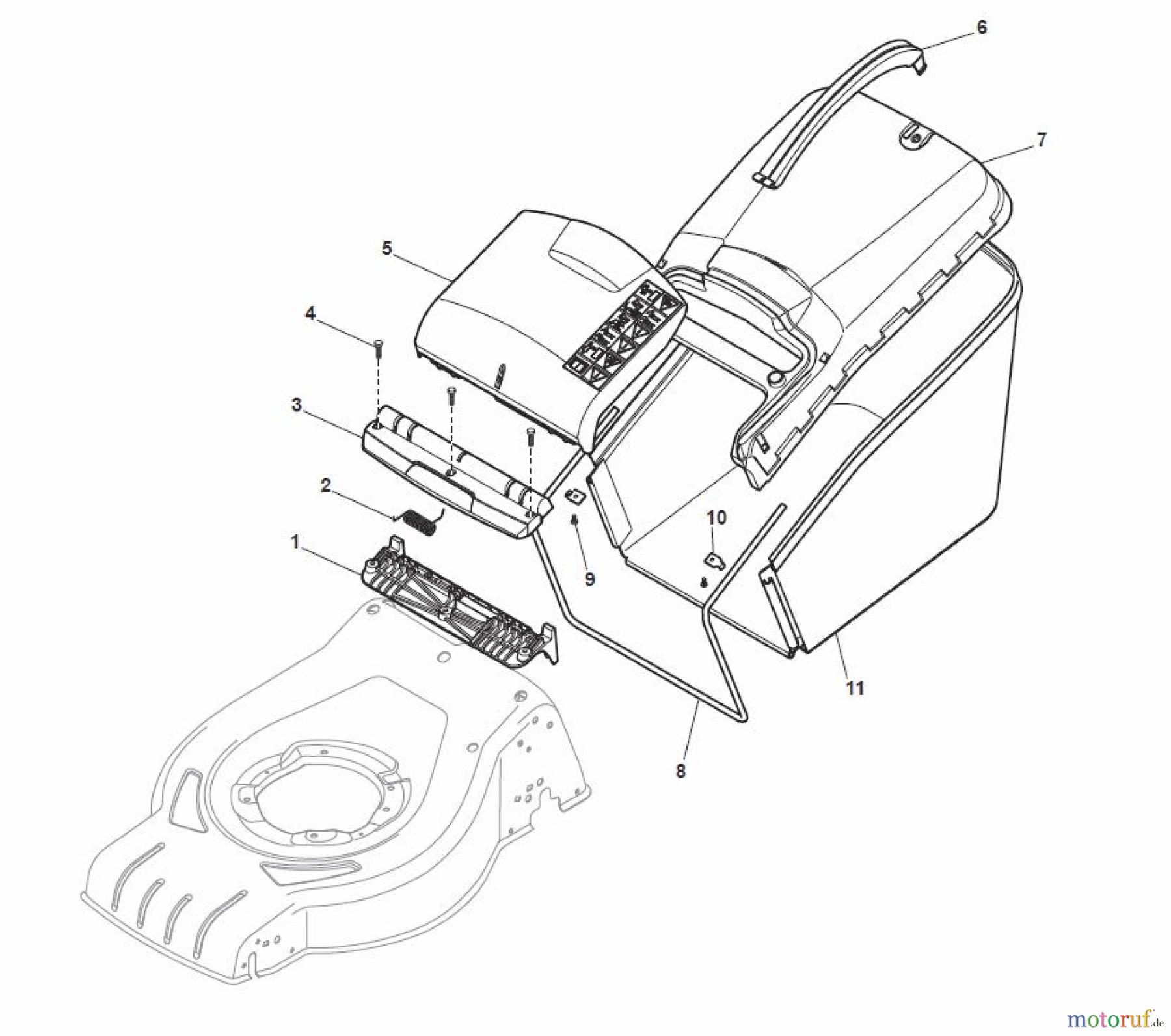 Global Garden Products GGP Rasenmäher Baujahr 2017 Benzin Mit Antrieb 2017 CR-CS 484 WS - CR-CS 484 WSQ Fangsack