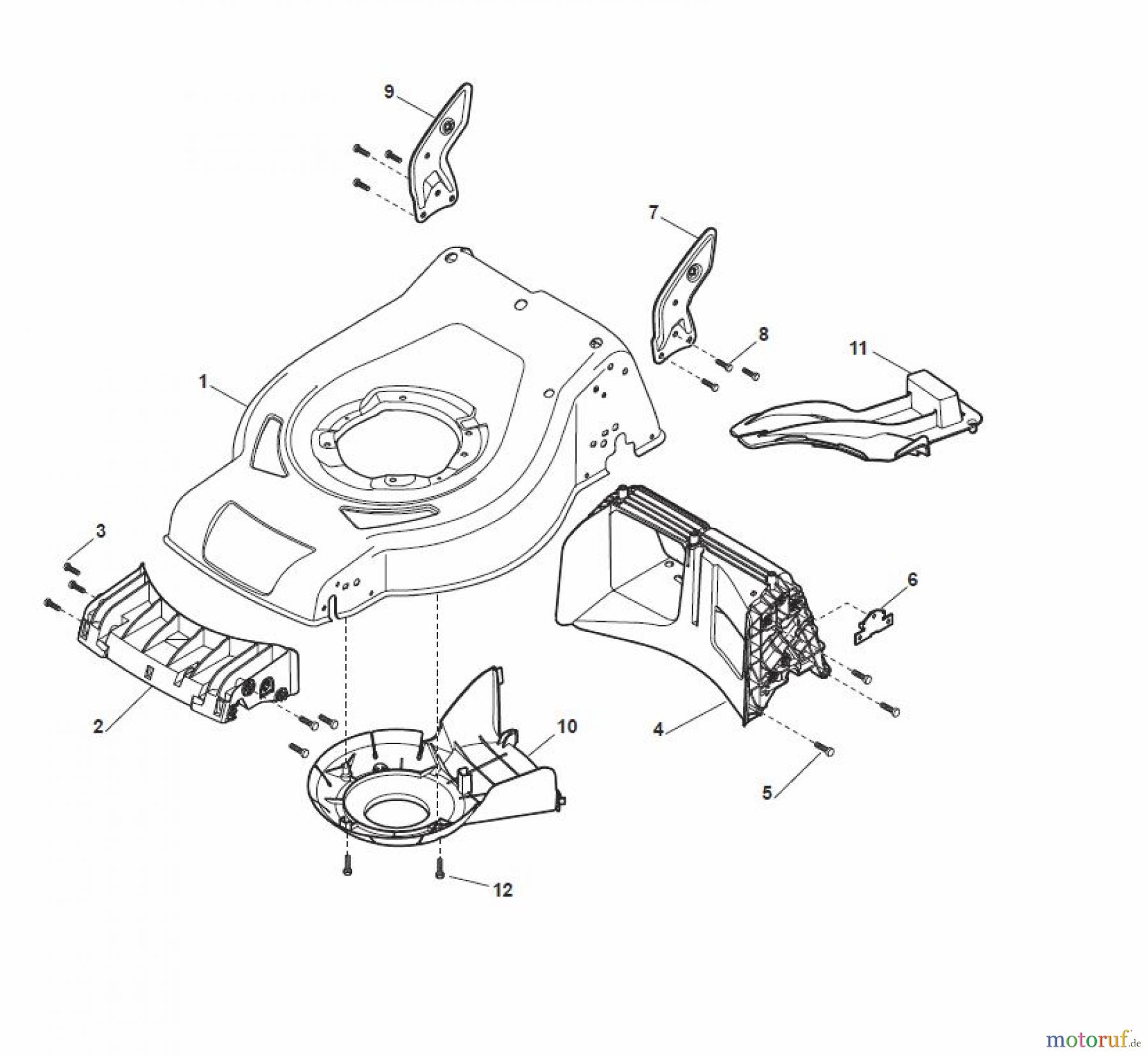 Global Garden Products GGP Rasenmäher Baujahr 2017 Benzin Mit Antrieb 2017 CRL-CSL 484 S - CRL-CSL 484 SQ Deck - CS