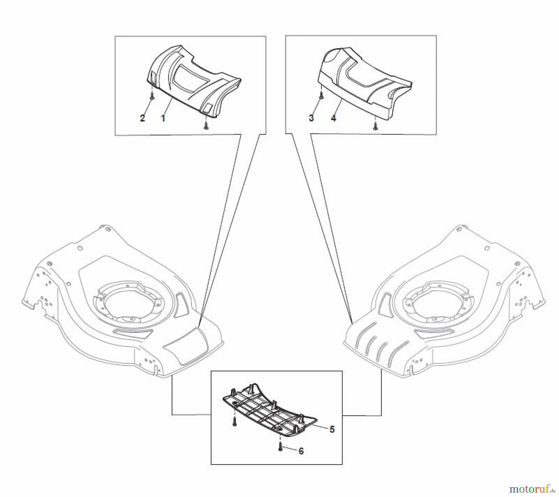 Global Garden Products GGP Rasenmäher Baujahr 2017 Benzin Mit Antrieb 2017 CRL-CSL 484 S - CRL-CSL 484 SQ Masks