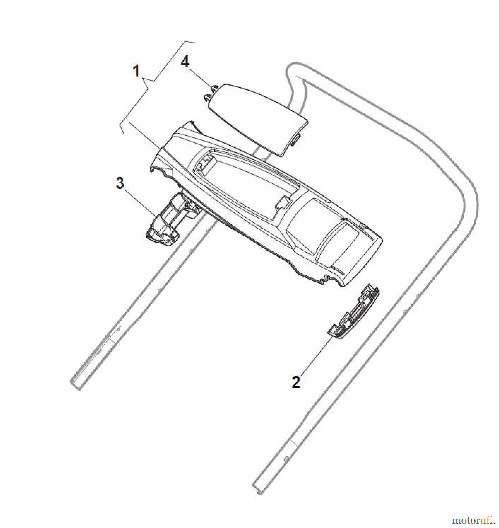 Global Garden Products GGP Rasenmäher Baujahr 2017 Benzin Mit Antrieb 2017 CRL-CSL 484 S - CRL-CSL 484 SQ Controls