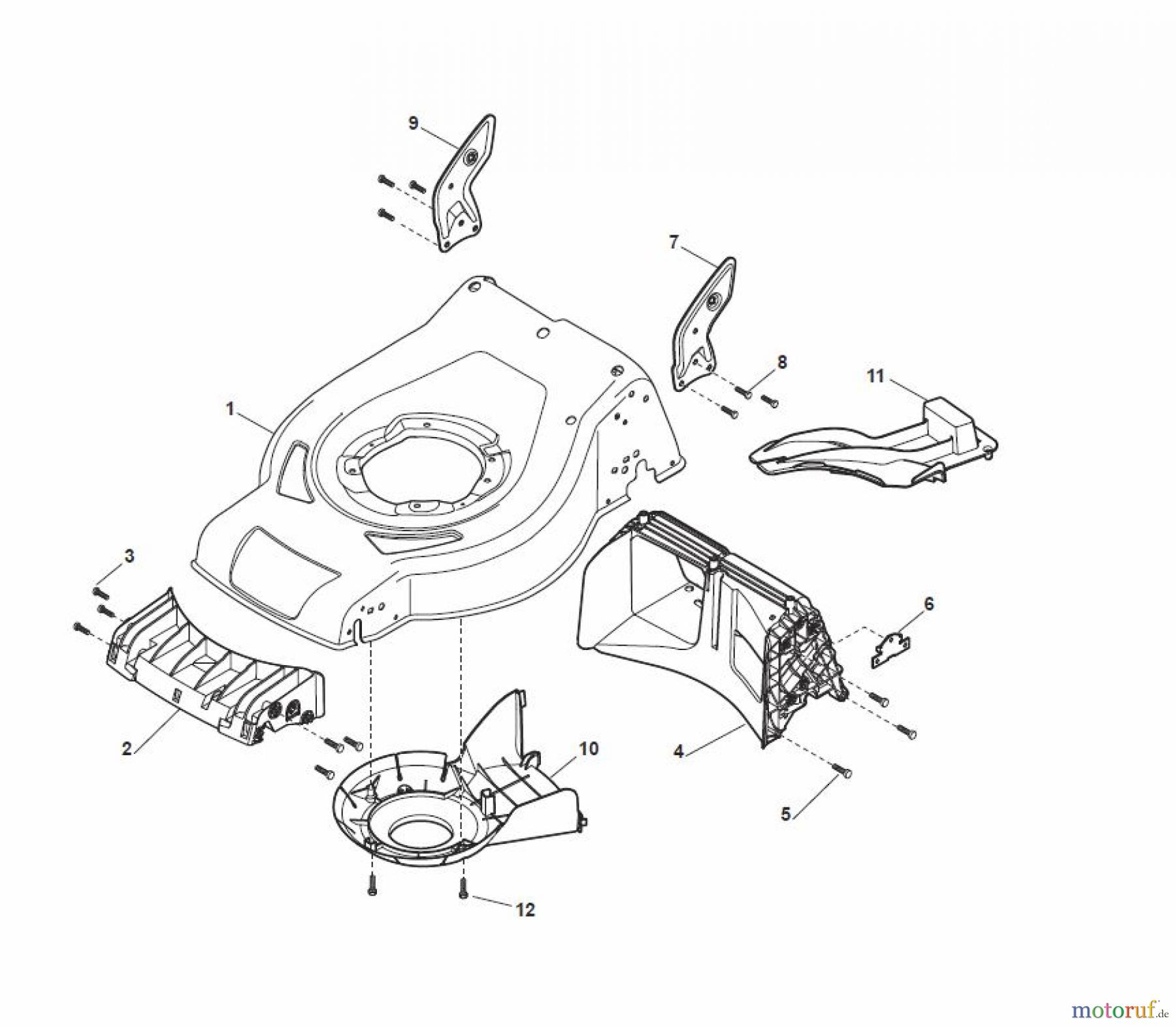 Global Garden Products GGP Rasenmäher Baujahr 2017 Benzin Mit Antrieb 2017 CRL-CSL 484 SE - CRL-CSL 484 SQE Deck - CS