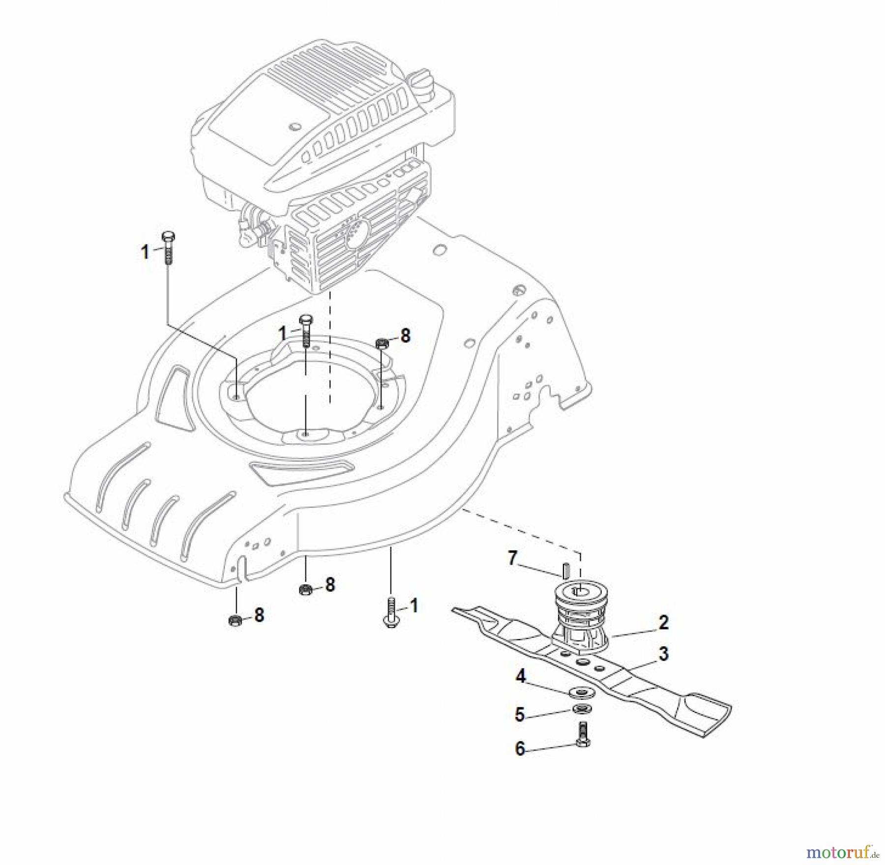 Global Garden Products GGP Rasenmäher Baujahr 2017 Benzin Mit Antrieb 2017 CRL-CSL 484 SE - CRL-CSL 484 SQE Blade