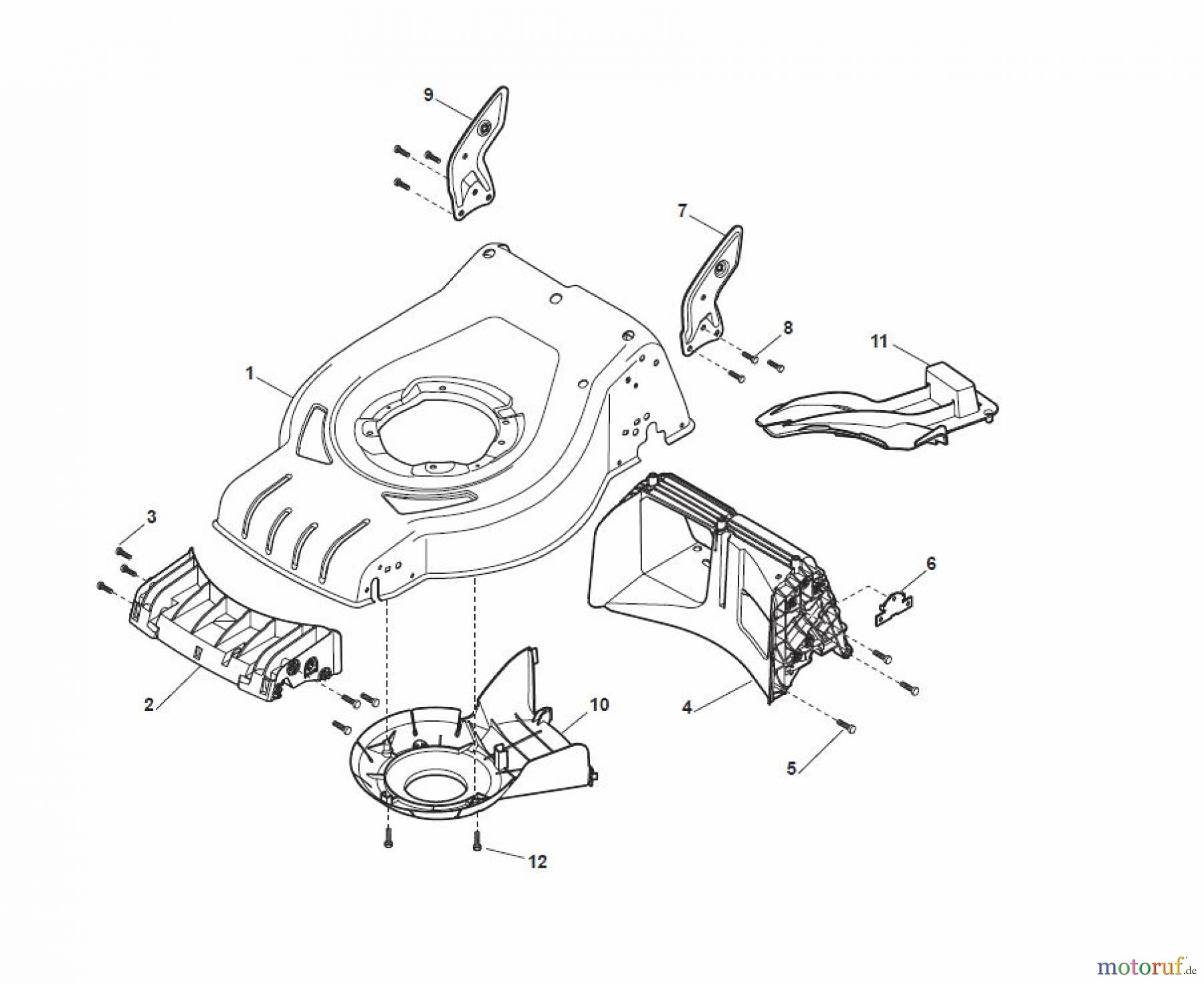  Global Garden Products GGP Rasenmäher Baujahr 2017 Benzin Mit Antrieb 2017 CRL-CSL 484 WS - CRL-CSL 484 WSQ Deck - CR