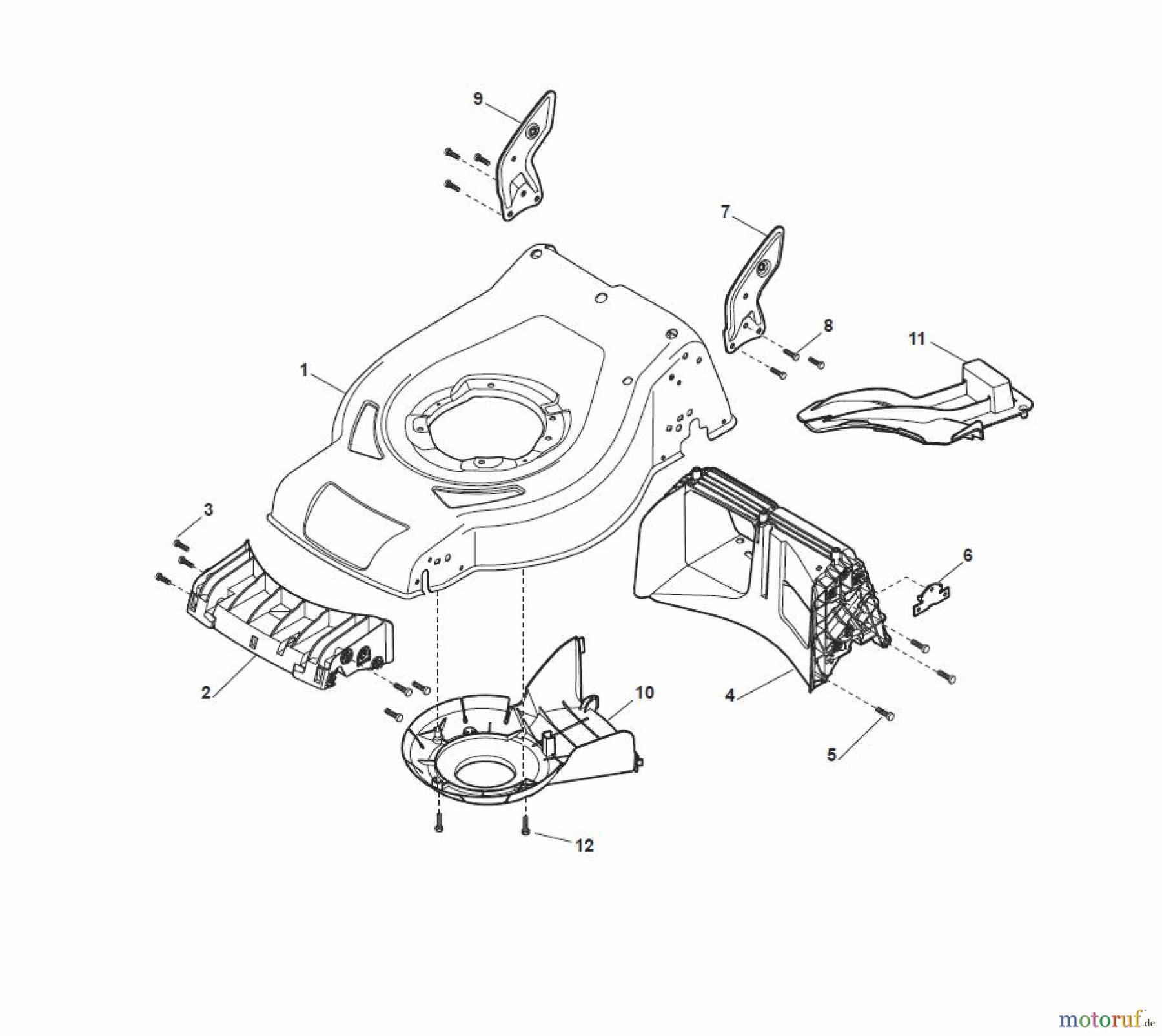  Global Garden Products GGP Rasenmäher Baujahr 2017 Benzin Mit Antrieb 2017 CRL-CSL 484 WS - CRL-CSL 484 WSQ Deck - CS