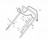 Global Garden Products GGP Baujahr 2017 Benzin Mit Antrieb 2017 CRL-CSL 484 WS - CRL-CSL 484 WSQ Ersatzteile Handle, Upper Part