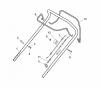 Global Garden Products GGP Baujahr 2017 Benzin Mit Antrieb 2017 CRL-CSL 484 WSE - CRL-CSL 484 WSQE Ersatzteile Handle, Upper Part