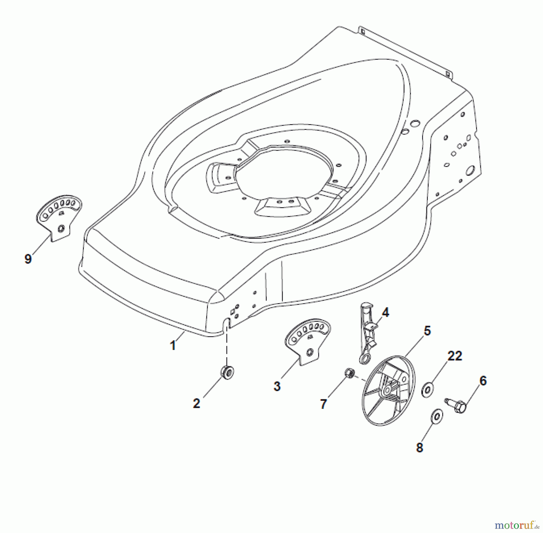 Global Garden Products GGP Rasenmäher Baujahr 2017 Benzin Mit Antrieb 2017 ES 414 TR Deck And Height Adjusting