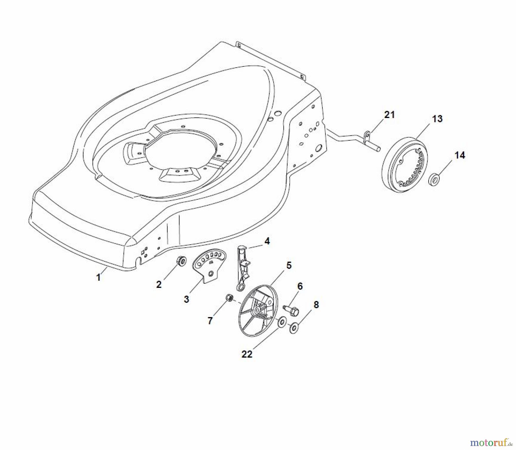 Global Garden Products GGP Rasenmäher Baujahr 2017 Benzin Mit Antrieb 2017 ES 464 TR Deck And Height Adjusting