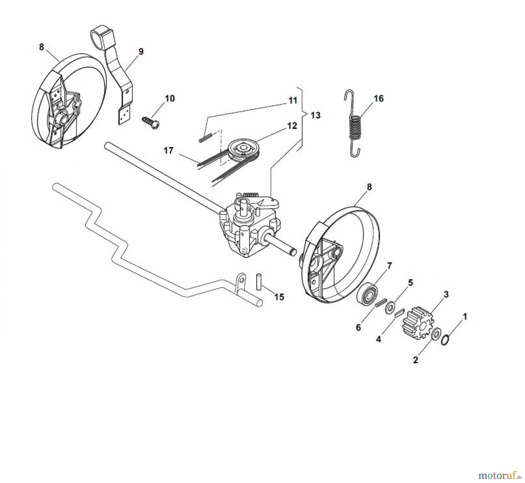 Global Garden Products GGP Rasenmäher Baujahr 2017 Benzin Mit Antrieb 2017 ES 464 TR Transmission