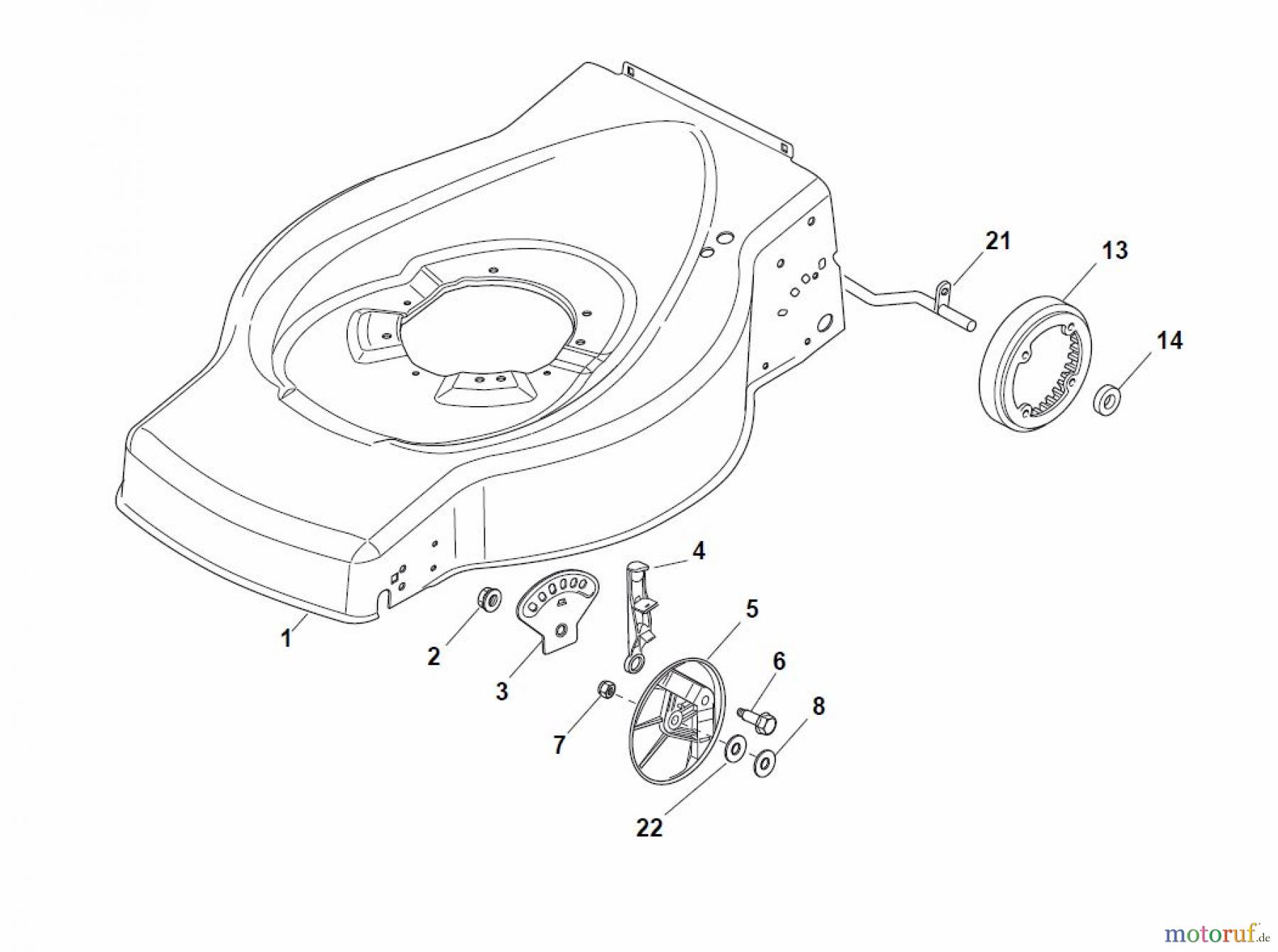 Global Garden Products GGP Rasenmäher Baujahr 2017 Benzin Mit Antrieb 2017 ES 534 TR Deck And Height Adjusting