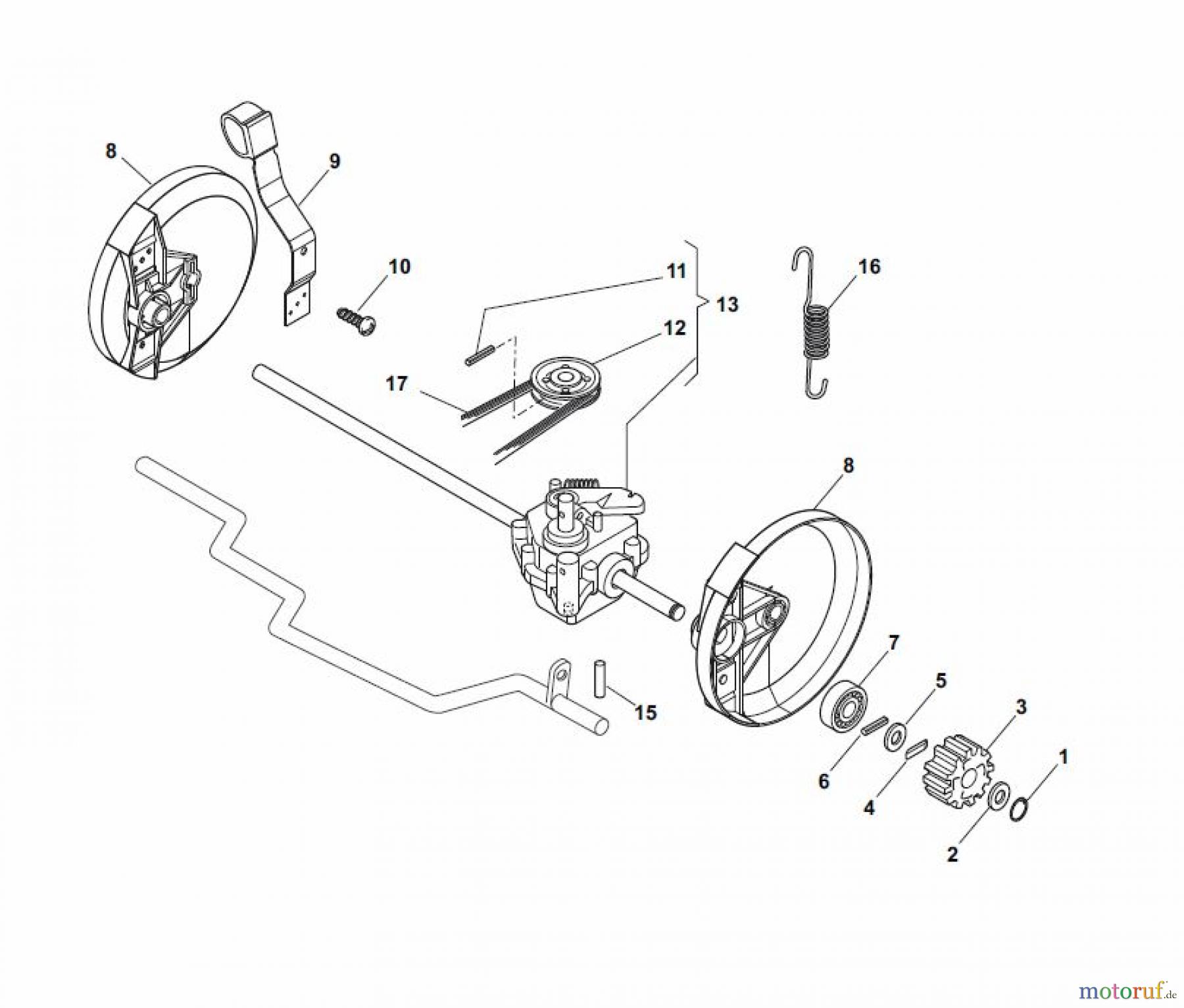 Global Garden Products GGP Rasenmäher Baujahr 2017 Benzin Mit Antrieb 2017 ES 534 TR Transmission
