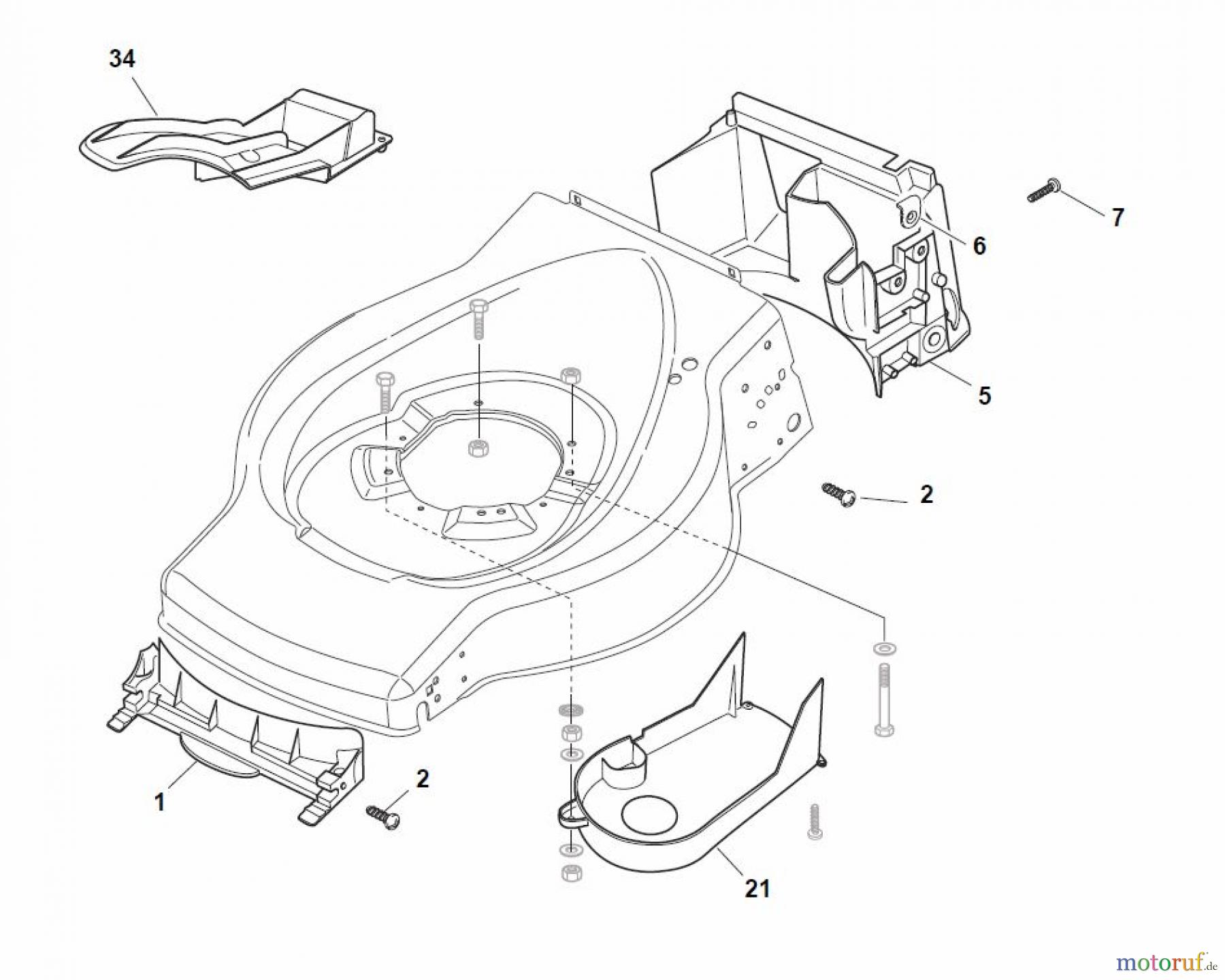 Global Garden Products GGP Rasenmäher Baujahr 2017 Benzin Mit Antrieb 2017 ESL 464 TR Front Conveyor Assy