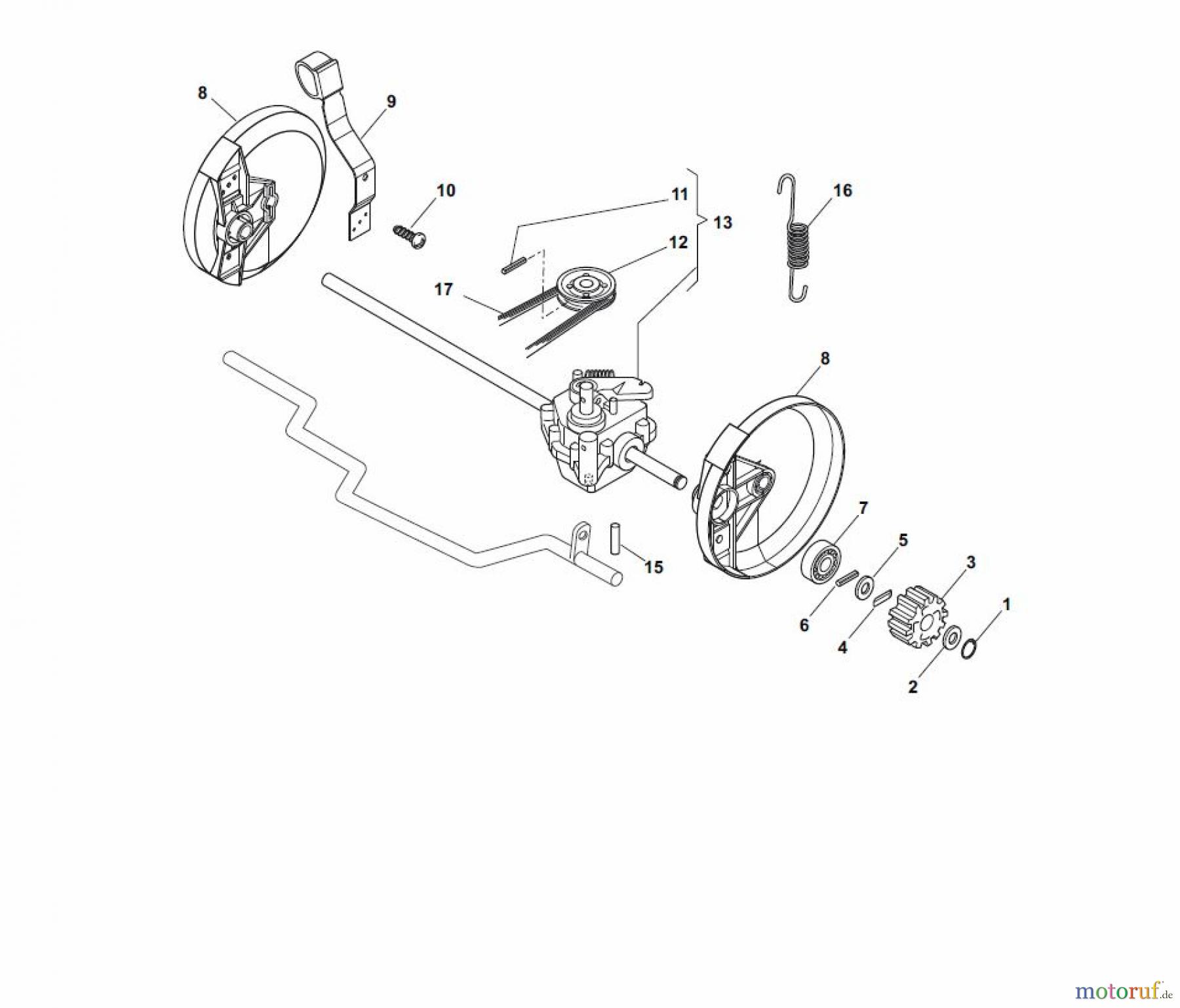 Global Garden Products GGP Rasenmäher Baujahr 2017 Benzin Mit Antrieb 2017 ESL 464 TR Transmission
