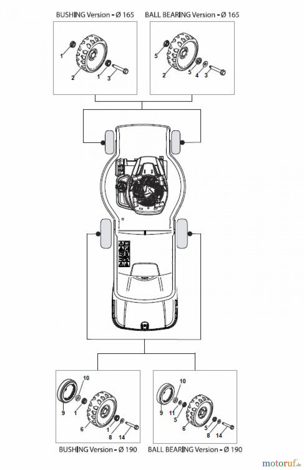 Global Garden Products GGP Rasenmäher Baujahr 2017 Benzin Mit Antrieb 2017 ESL 464 TR Wheels