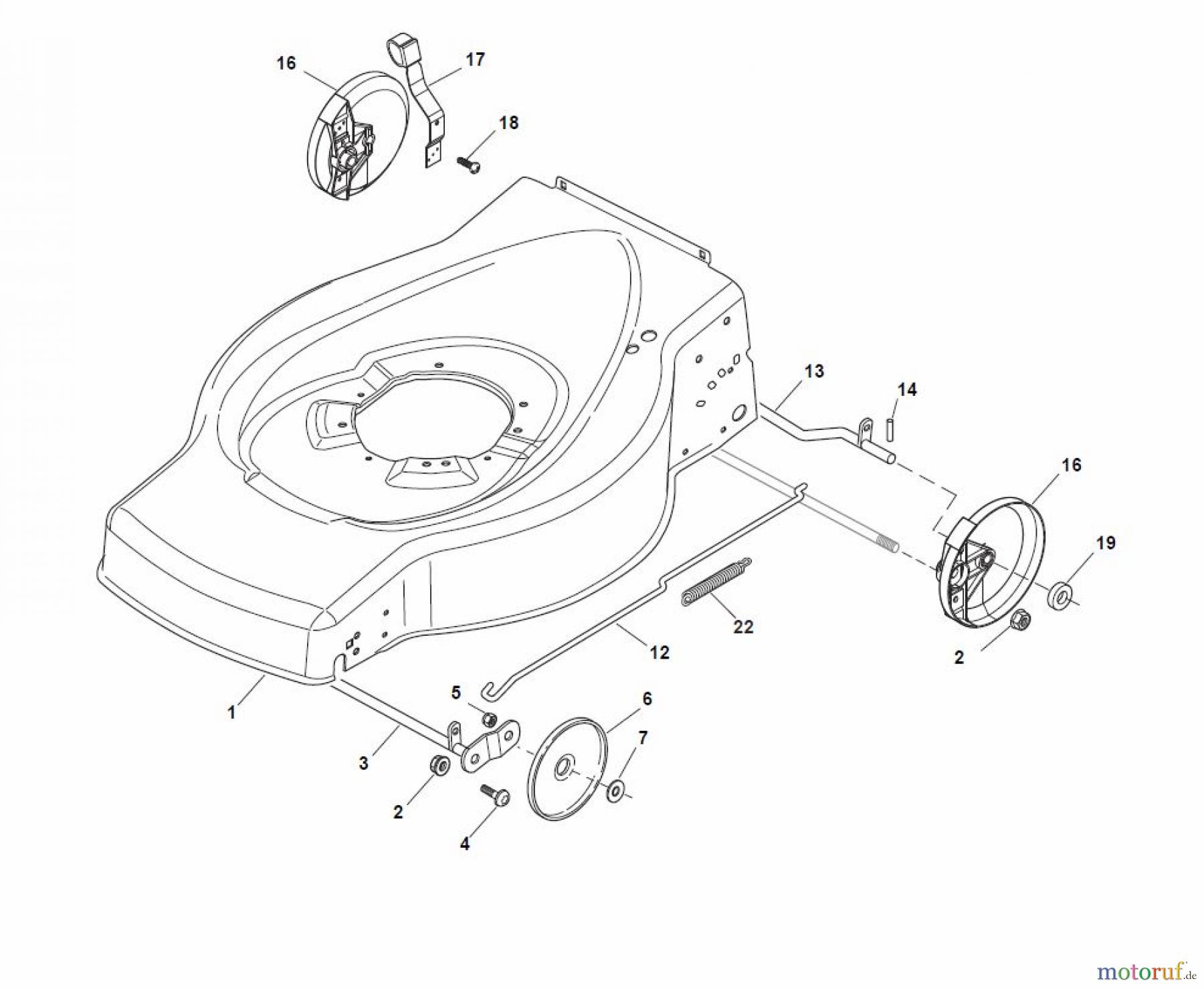 Global Garden Products GGP Rasenmäher Baujahr 2017 Benzin Mit Antrieb 2017 ESL 534 TR Deck And Height Adjusting