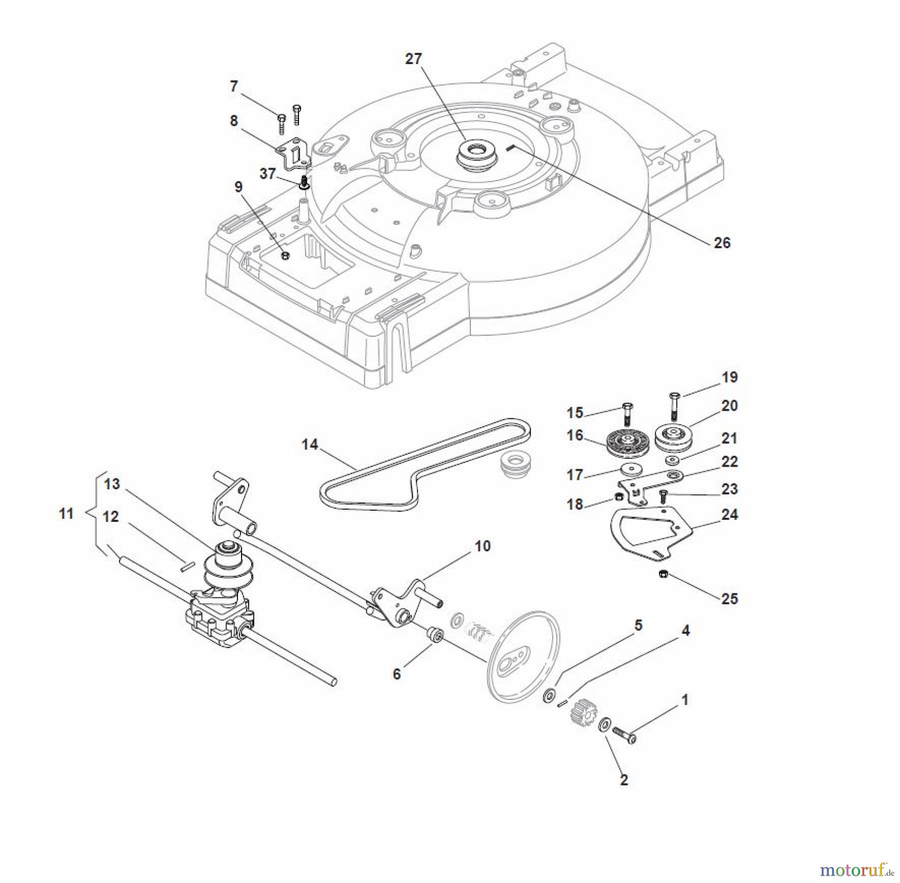 Global Garden Products GGP Rasenmäher Baujahr 2017 Benzin Mit Antrieb 2017 MC 534 TR 4S Transmission