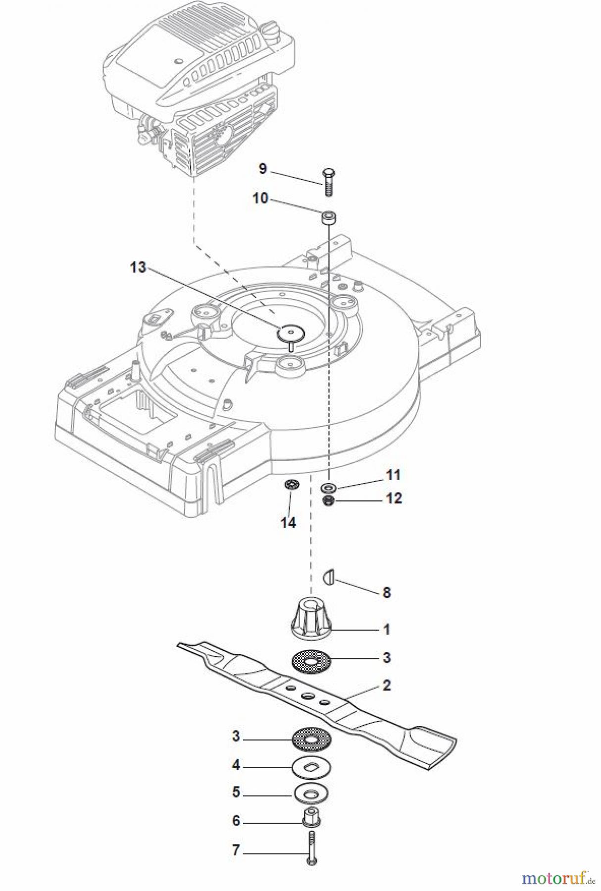 Global Garden Products GGP Rasenmäher Baujahr 2017 Benzin Mit Antrieb 2017 MC 534 TR 4S Blade