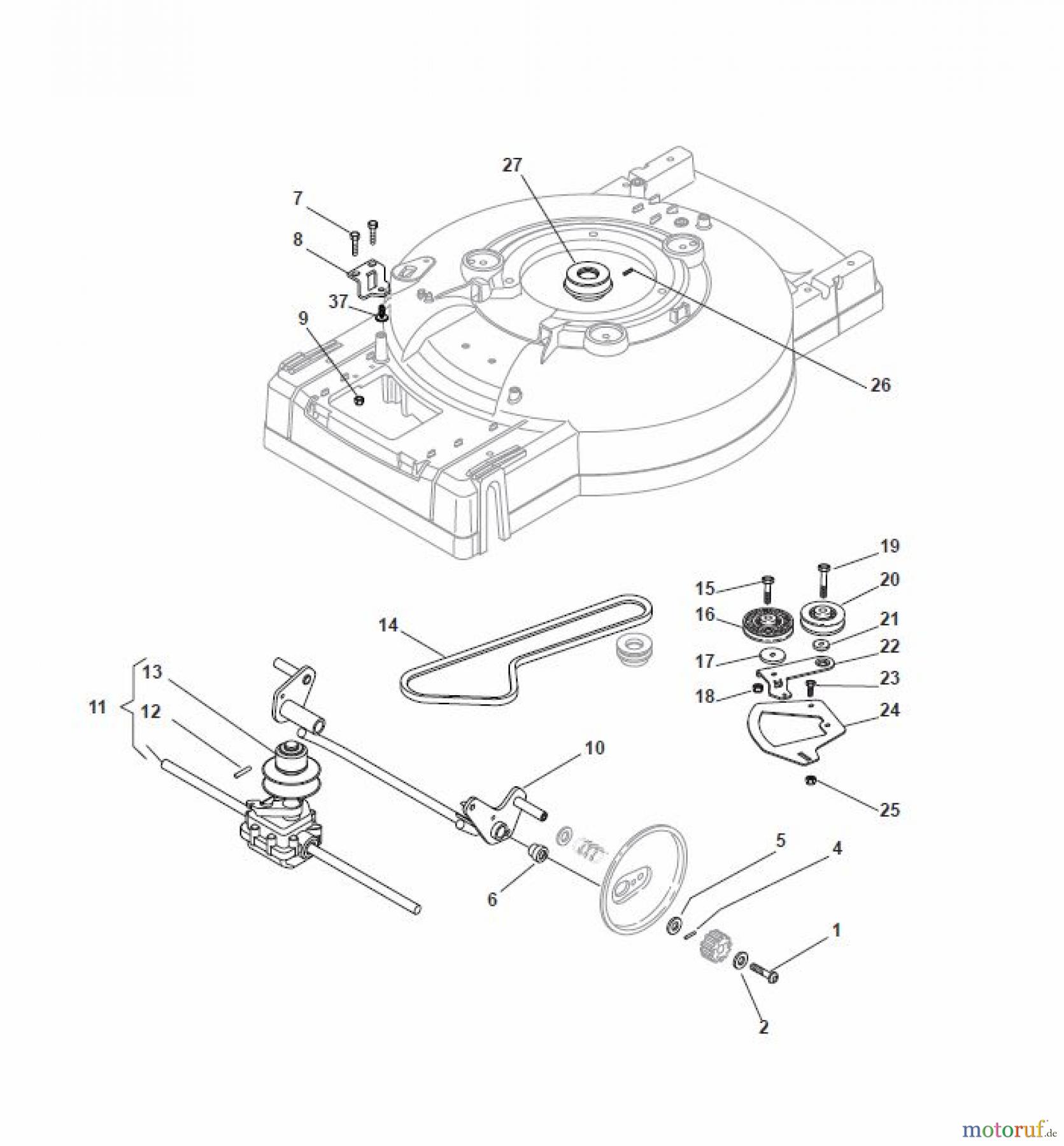 Global Garden Products GGP Rasenmäher Baujahr 2017 Benzin Mit Antrieb 2017 MC 534 TR/E 4S Transmission
