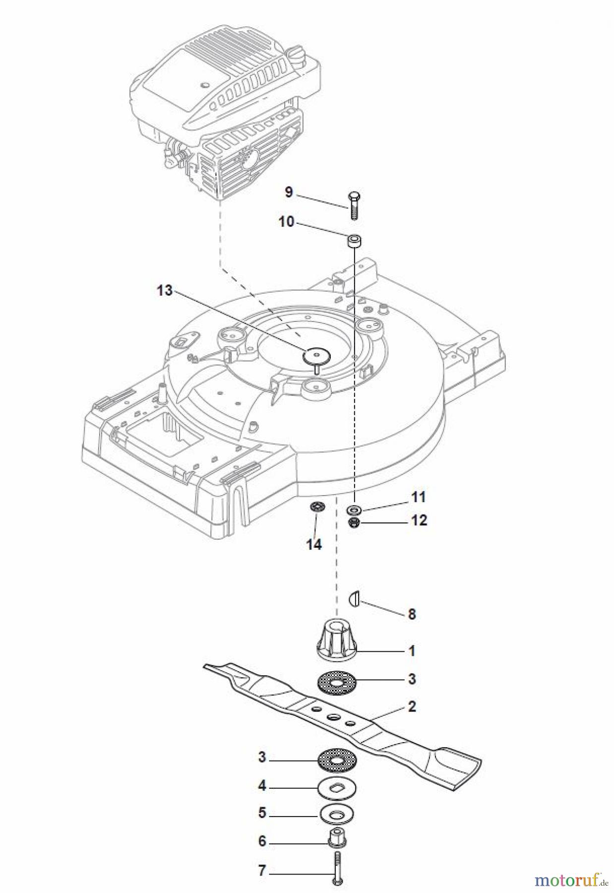 Global Garden Products GGP Rasenmäher Baujahr 2017 Benzin Mit Antrieb 2017 MC 534 TR/E 4S Blade