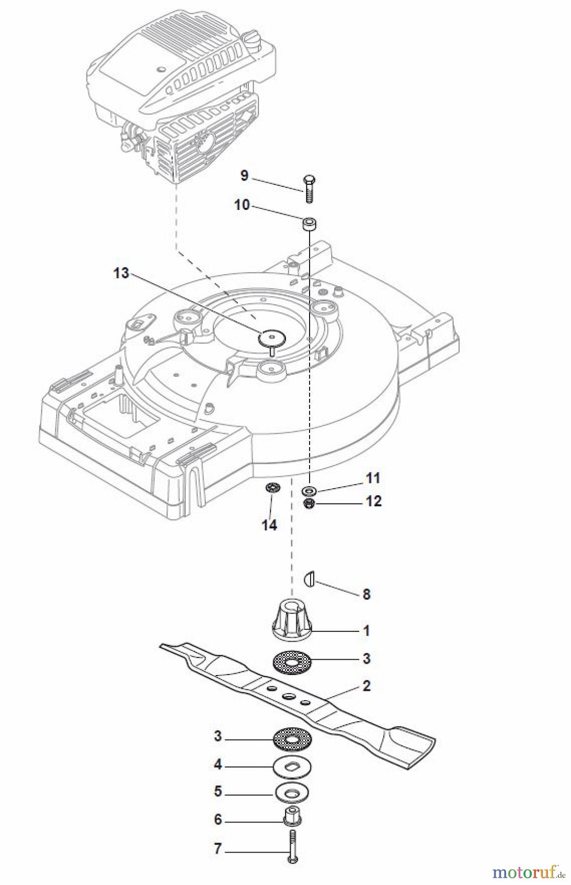 Global Garden Products GGP Rasenmäher Baujahr 2017 Benzin Mit Antrieb 2017 MC 534 TR/E Blade