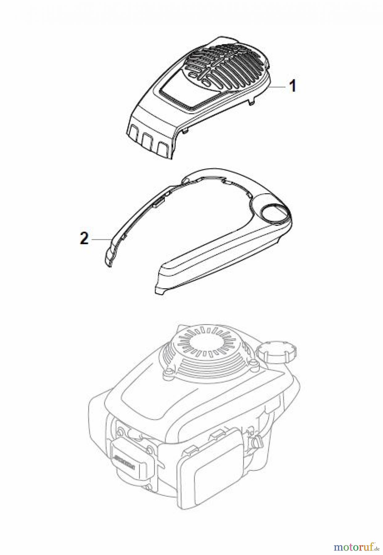  Global Garden Products GGP Rasenmäher Baujahr 2017 Benzin Mit Antrieb 2017 MCS 474 TRQ Honda Engine Cover