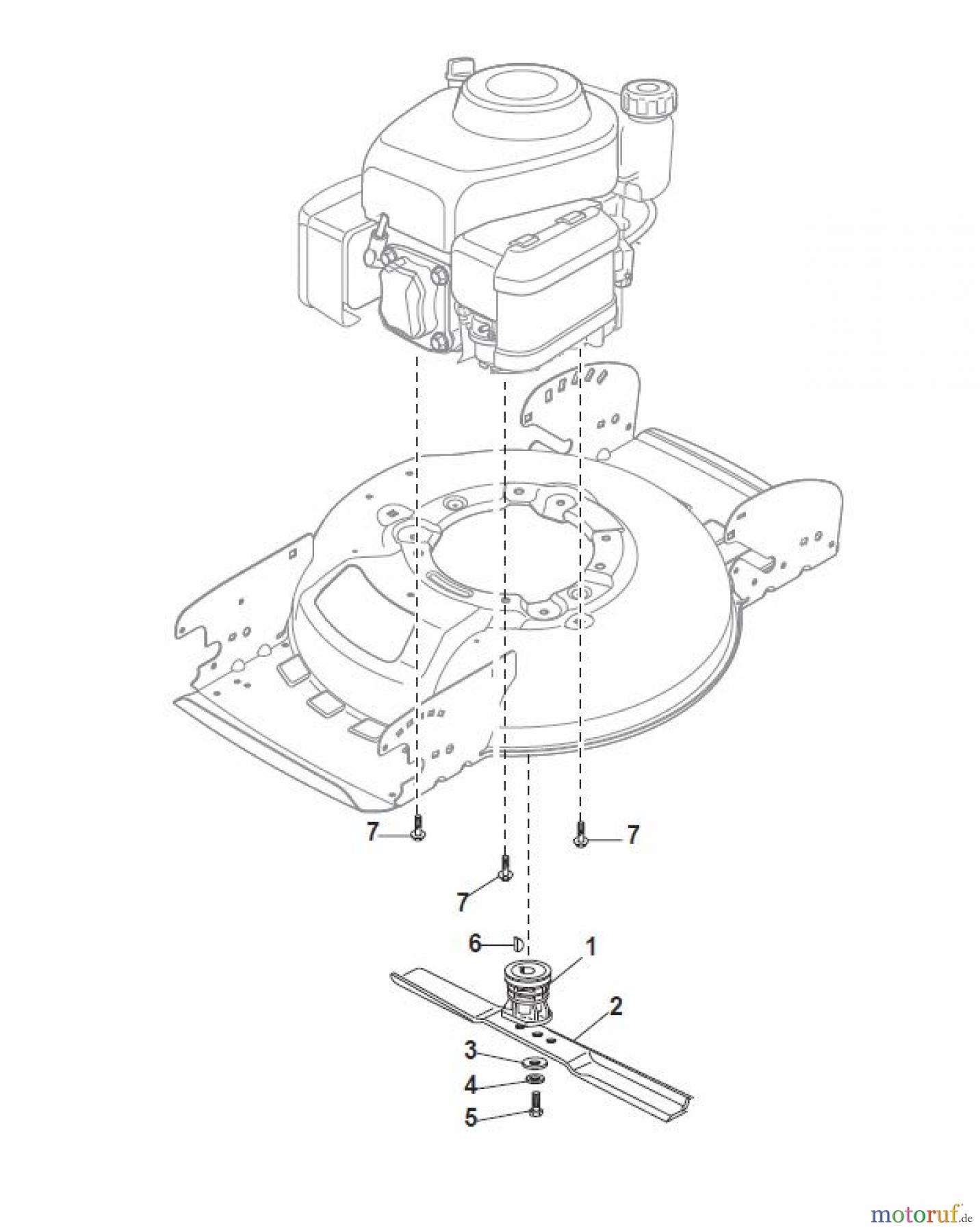 Global Garden Products GGP Rasenmäher Baujahr 2017 Benzin Mit Antrieb 2017 MCS 474 TRQ Blade