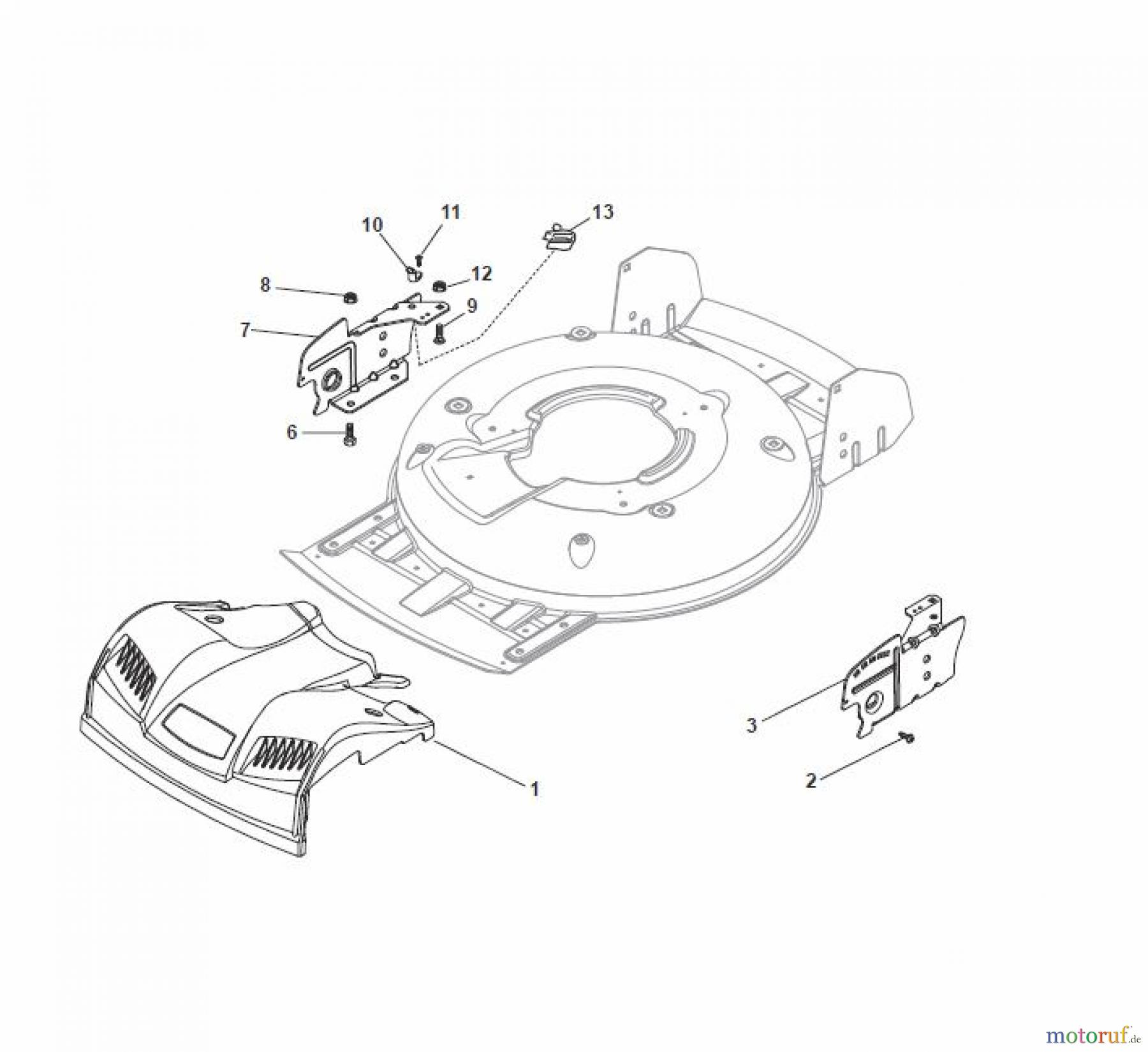Global Garden Products GGP Rasenmäher Baujahr 2017 Benzin Mit Antrieb 2017 MCS 504 TR 4S Mask