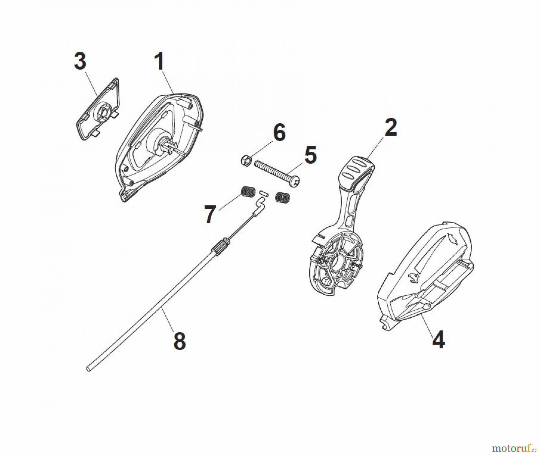  Global Garden Products GGP Rasenmäher Baujahr 2017 Benzin Mit Antrieb 2017 MCS 504 TR 4S Controls - STEPLESS