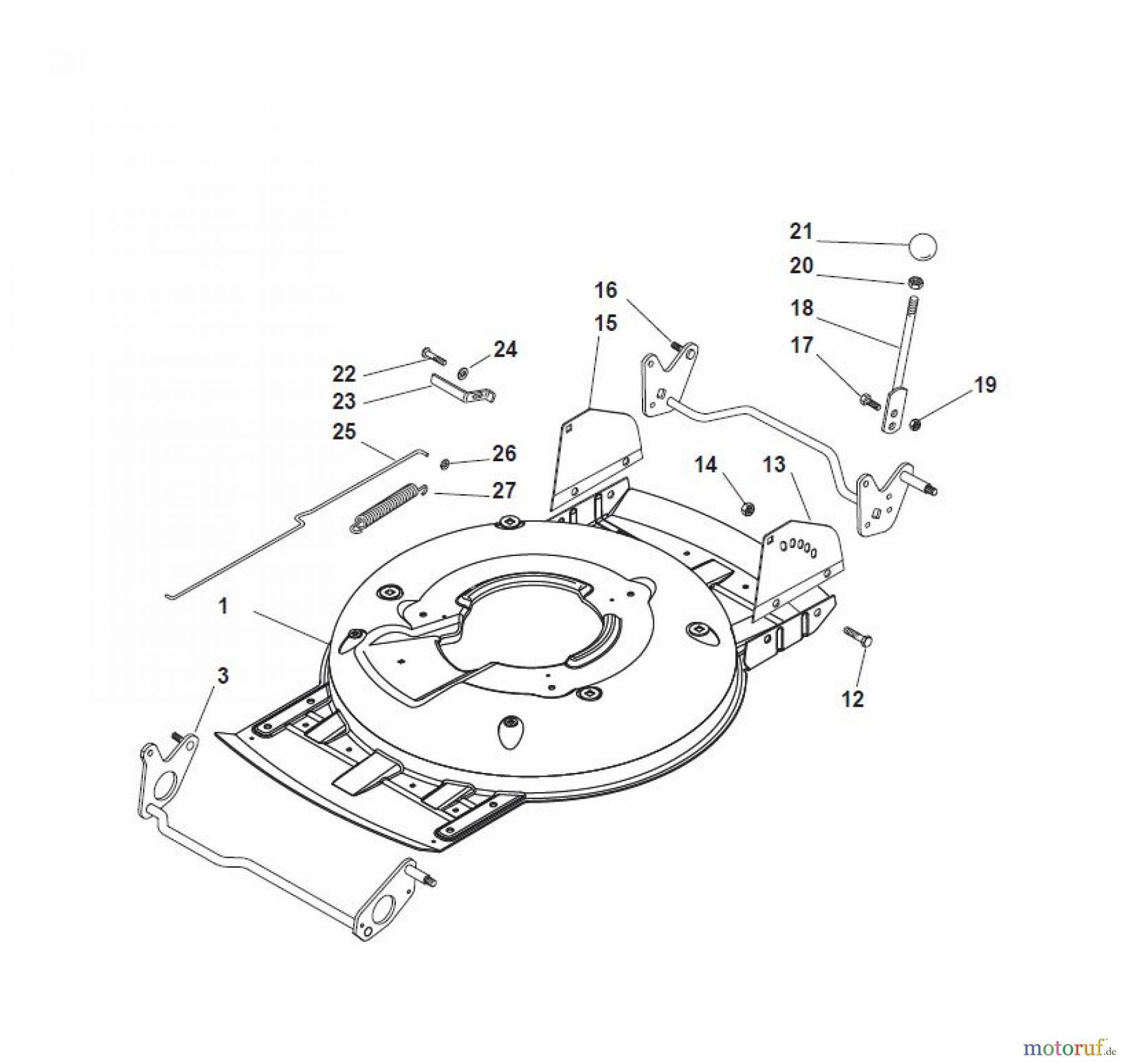 Global Garden Products GGP Rasenmäher Baujahr 2017 Benzin Mit Antrieb 2017 MCS 504 TR Deck And Height Adjusting