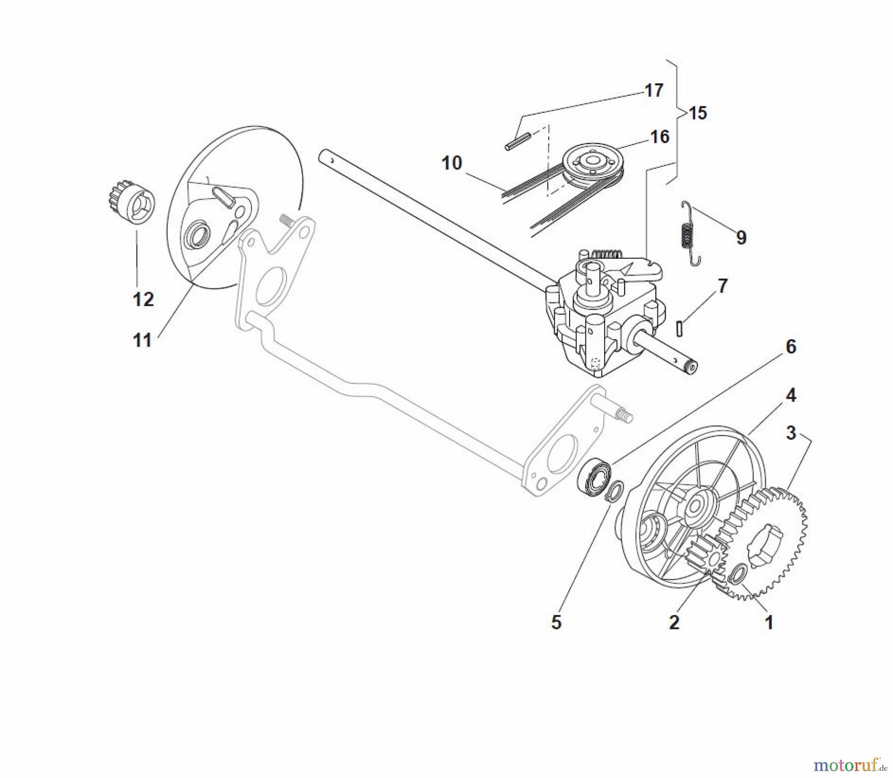  Global Garden Products GGP Rasenmäher Baujahr 2017 Benzin Mit Antrieb 2017 MCS 504 TR Transmission