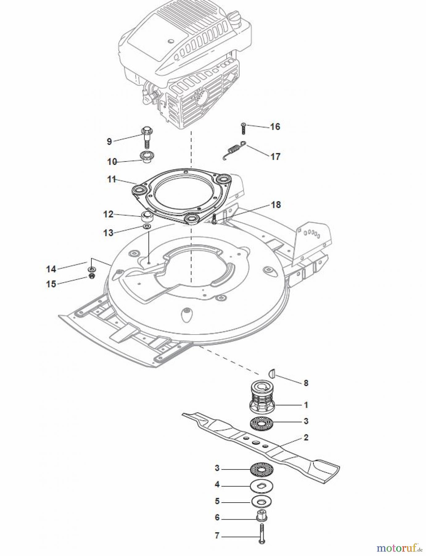 Global Garden Products GGP Rasenmäher Baujahr 2017 Benzin Mit Antrieb 2017 MCS 504 TR Blade - Friction Hub with AVS