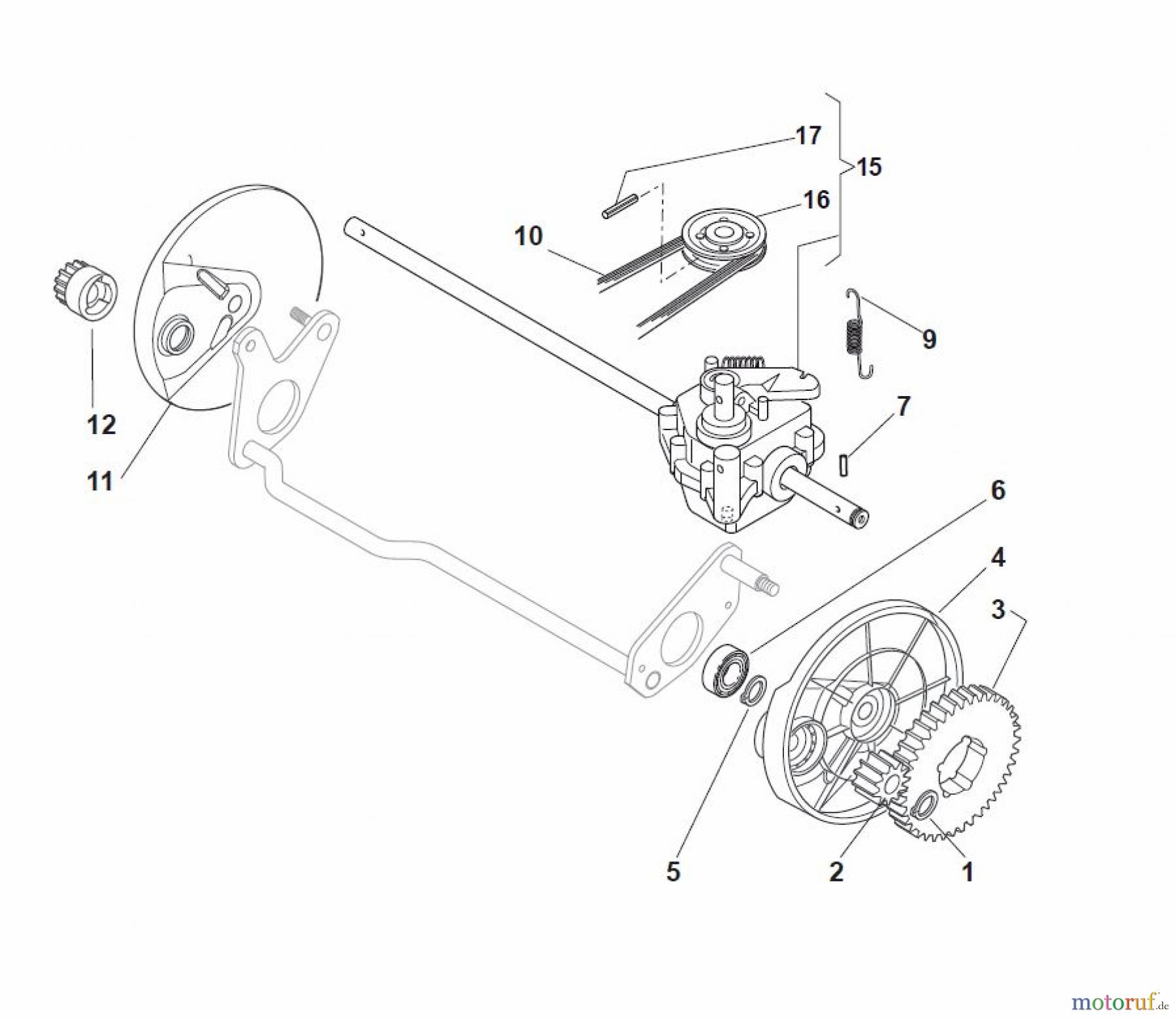 Global Garden Products GGP Rasenmäher Baujahr 2017 Benzin Mit Antrieb 2017 MCS 504 TR/E Transmission