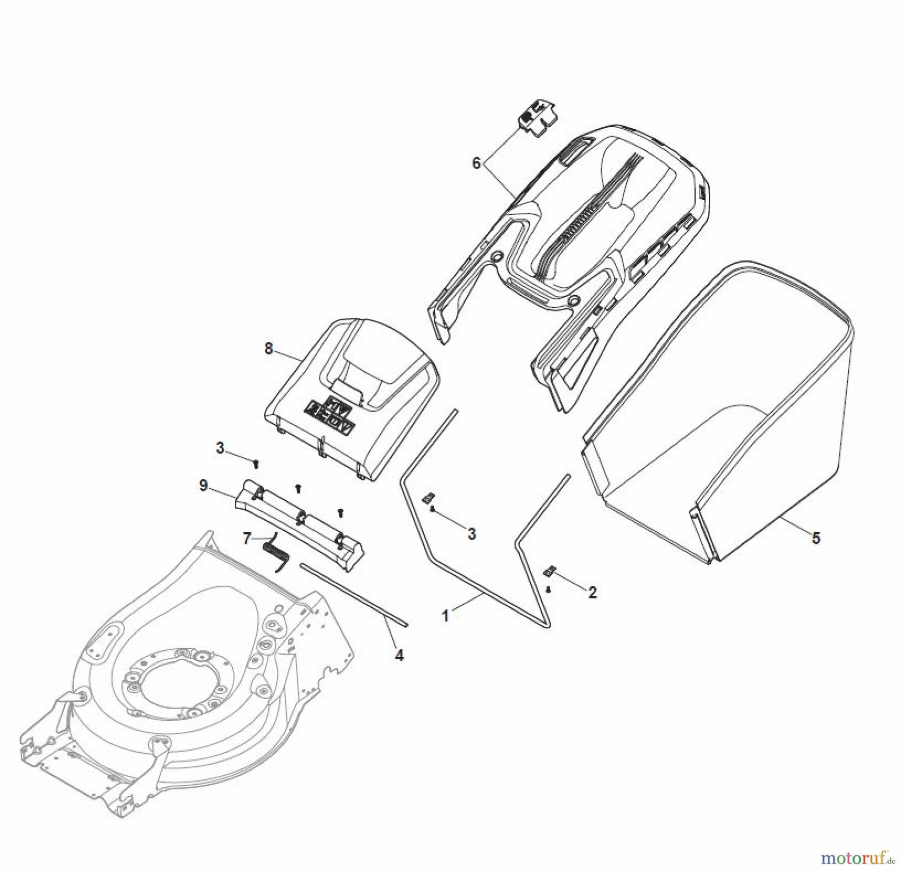  Global Garden Products GGP Rasenmäher Baujahr 2017 Benzin Mit Antrieb 2017 MP1 504 S Grass-Catcher