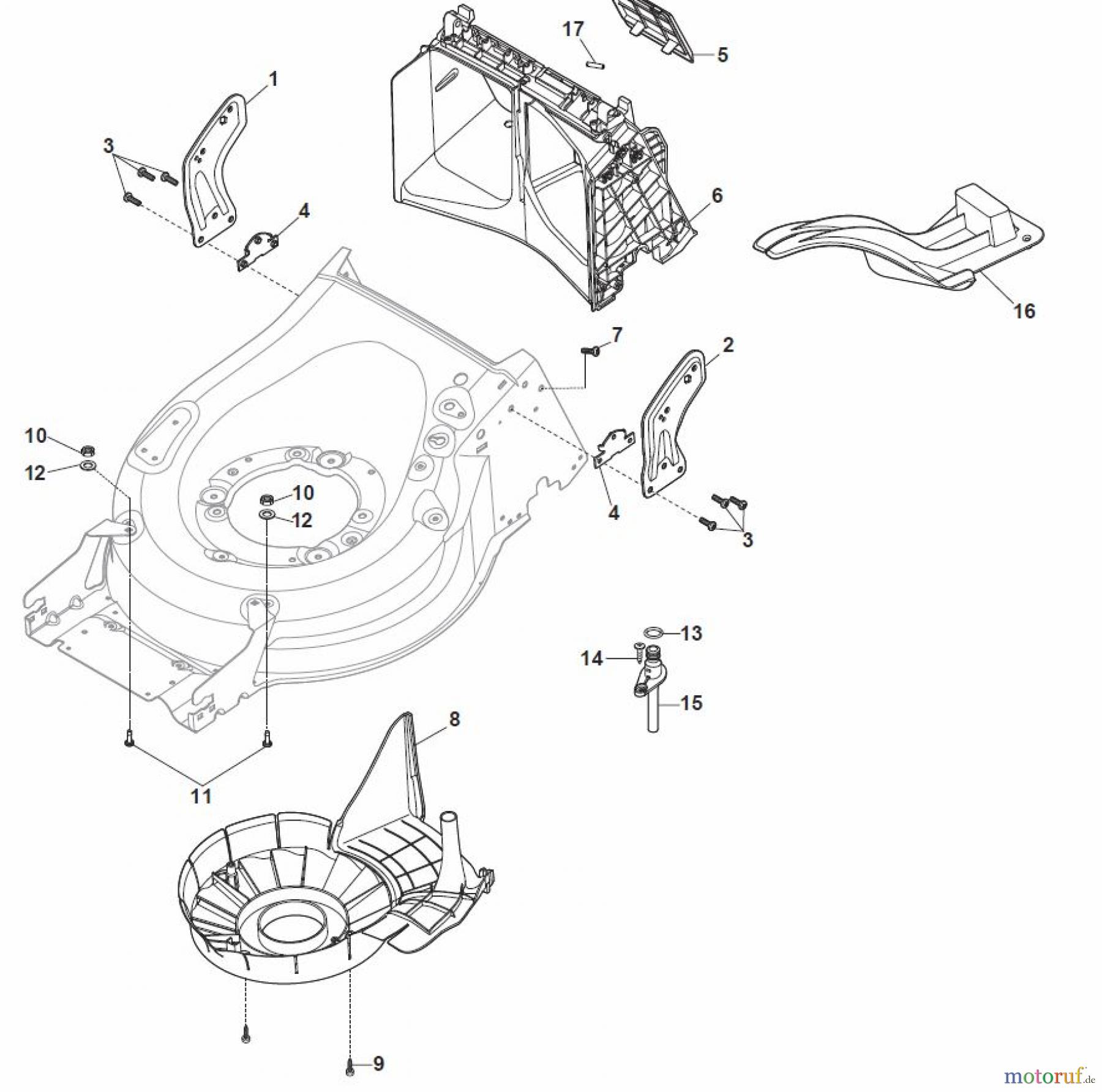 Global Garden Products GGP Rasenmäher Baujahr 2017 Benzin Mit Antrieb 2017 MP1 504 SE Protection, Belt