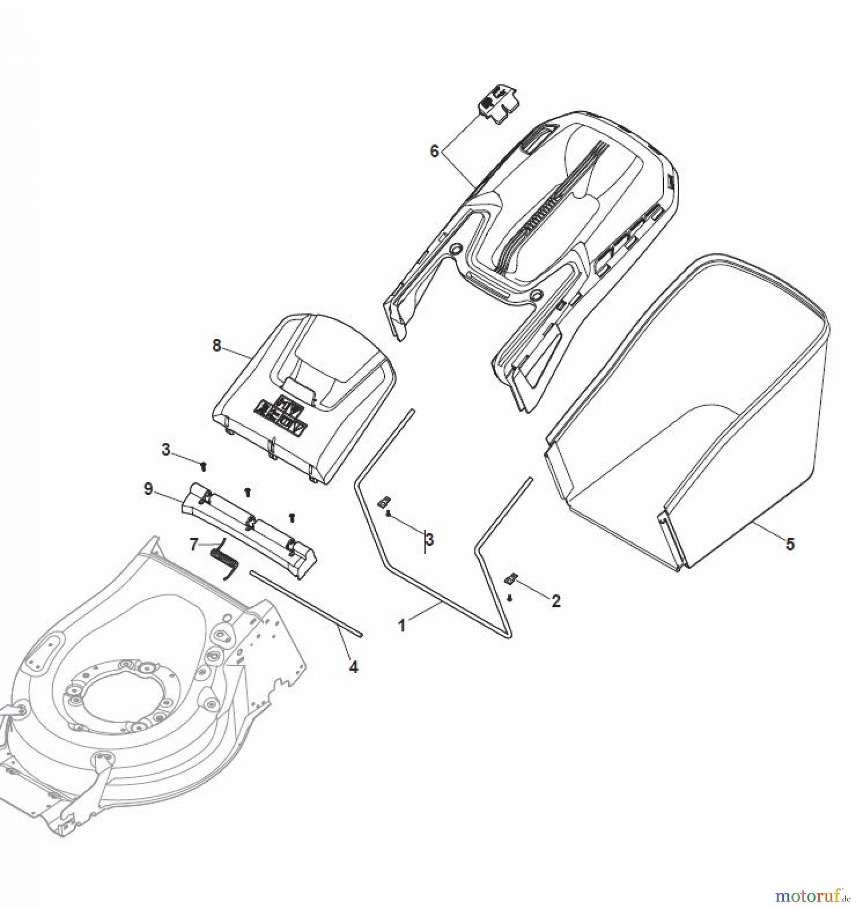  Global Garden Products GGP Rasenmäher Baujahr 2017 Benzin Mit Antrieb 2017 MP1 504 SE Grass-Catcher