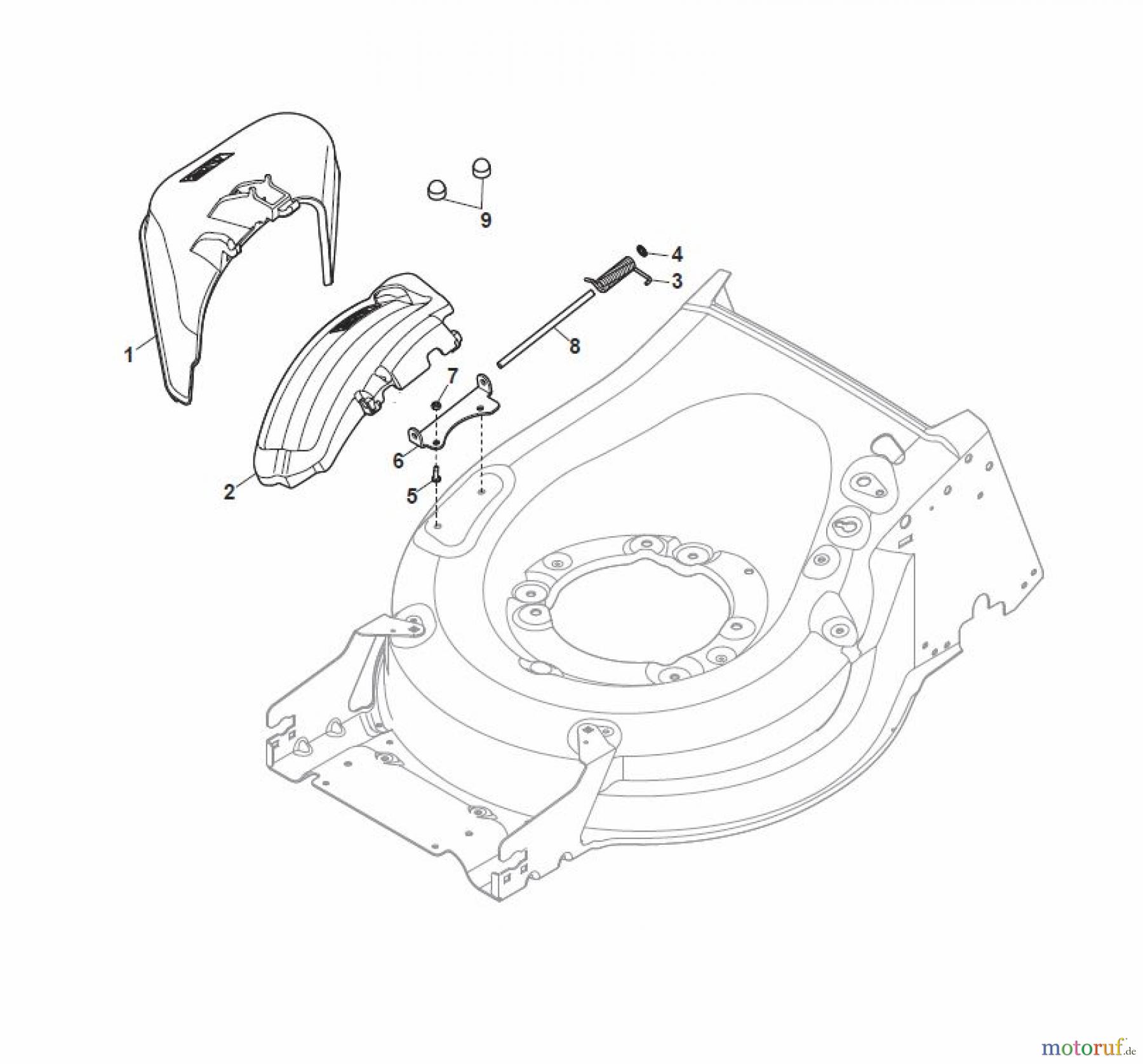 Global Garden Products GGP Rasenmäher Baujahr 2017 Benzin Mit Antrieb 2017 MP1 504 SQ Ejection-Guard