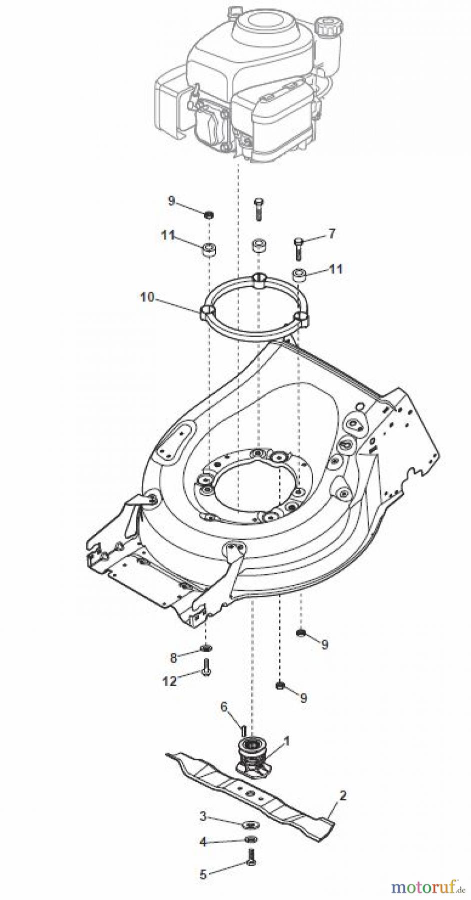 Global Garden Products GGP Rasenmäher Baujahr 2017 Benzin Mit Antrieb 2017 MP1 504 SQ Blade for B&S 850E-750EX-675E-675EX ES