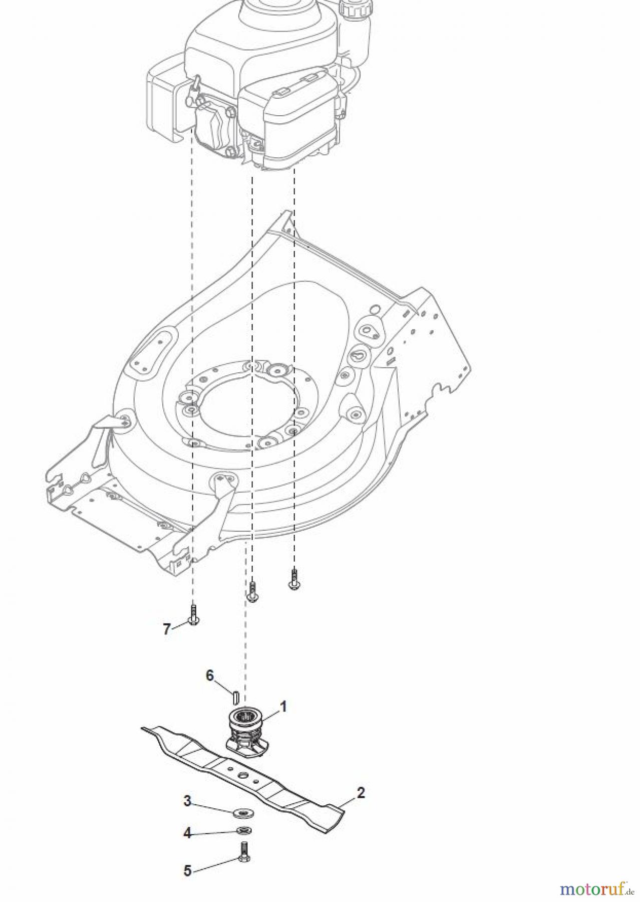 Global Garden Products GGP Rasenmäher Baujahr 2017 Benzin Mit Antrieb 2017 MP1 504 SQ Blade