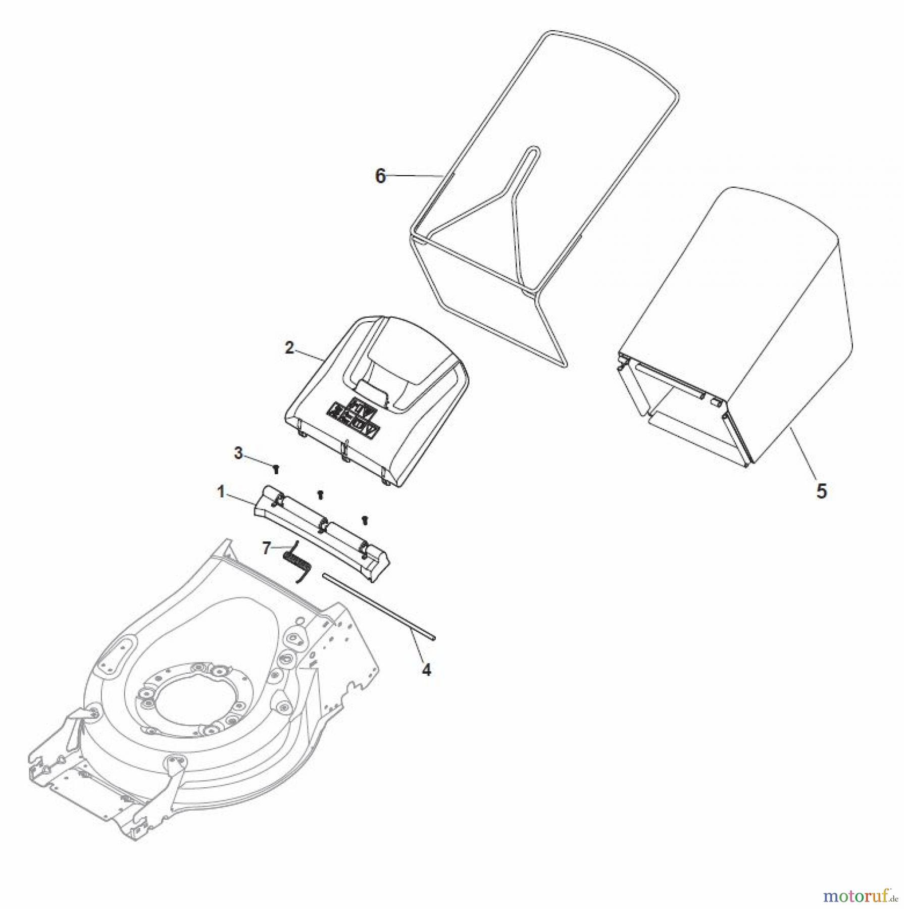 Global Garden Products GGP Rasenmäher Baujahr 2017 Benzin Mit Antrieb 2017 MP1 504 SQ Grass-Catcher
